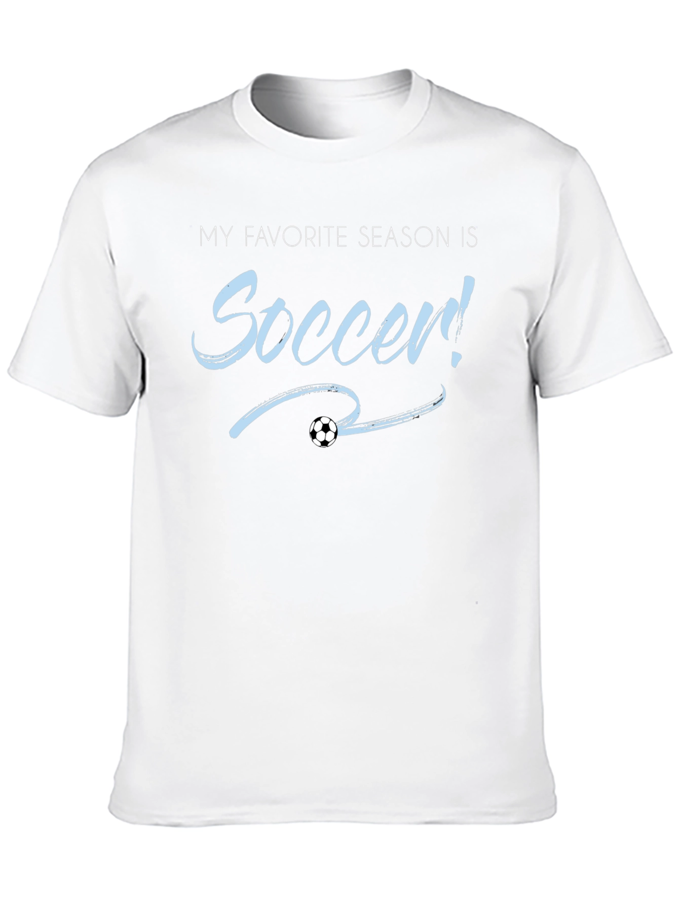 Soccer Season T-Shirt - Black Cotton Tee