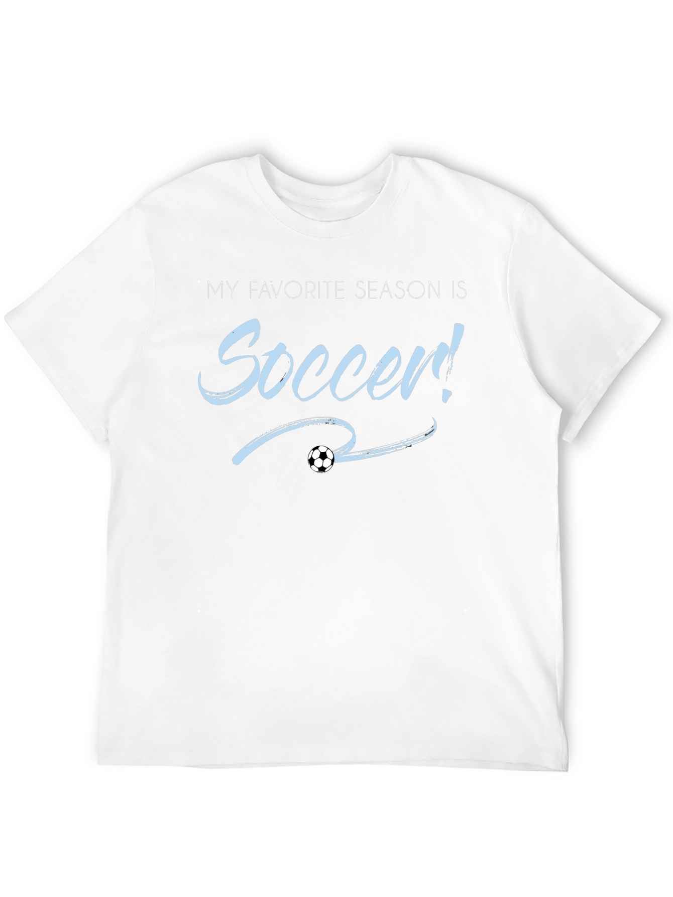 Soccer Season T-Shirt - Black Cotton Tee