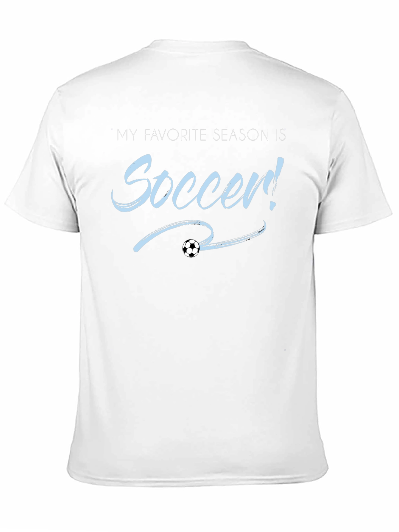 Soccer Season T-Shirt - Black Cotton Tee
