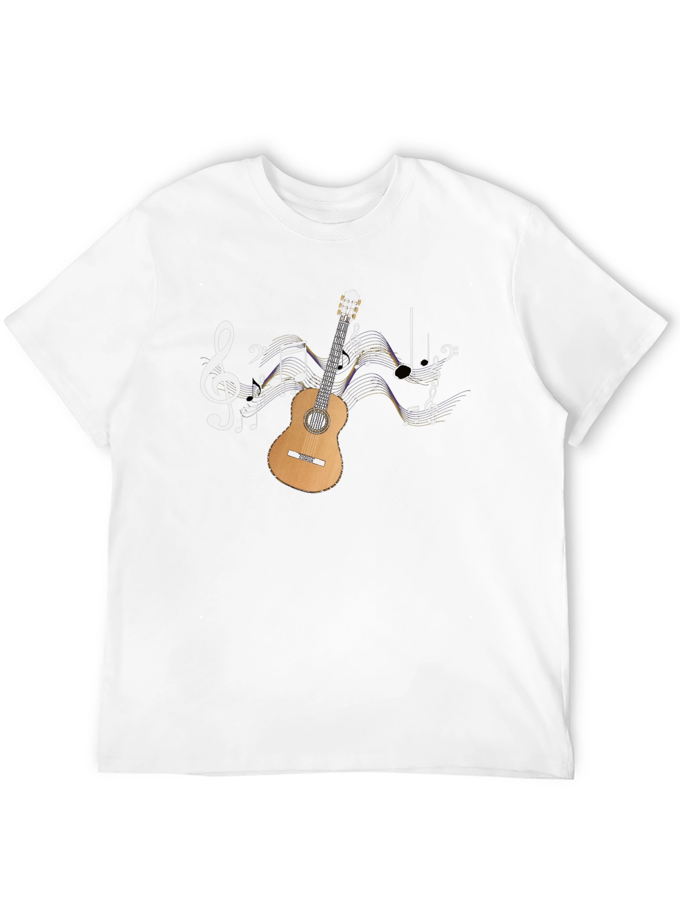 Musical Guitar T-Shirt - Black Graphic Tee