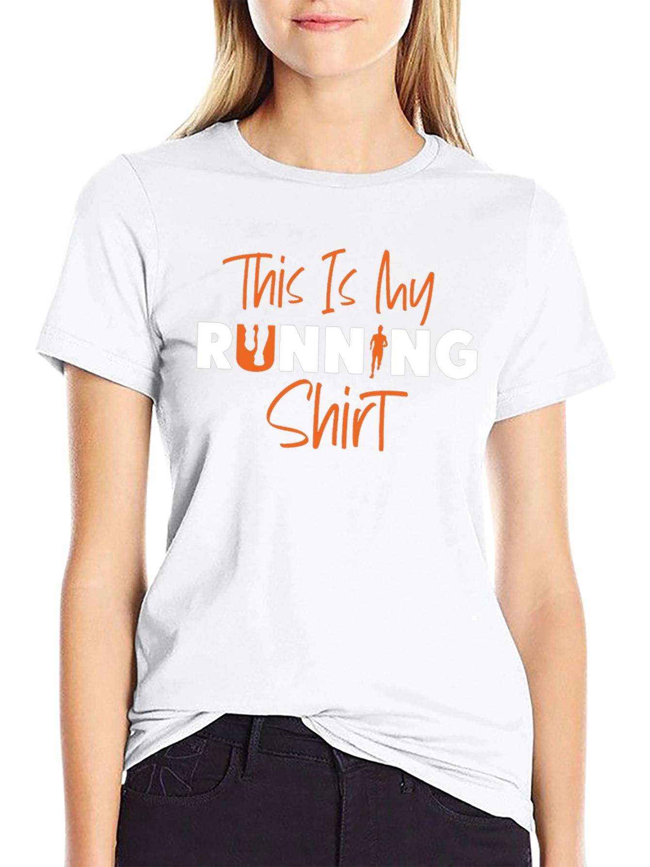 This Is My Running Shirt - Black Graphic Tee