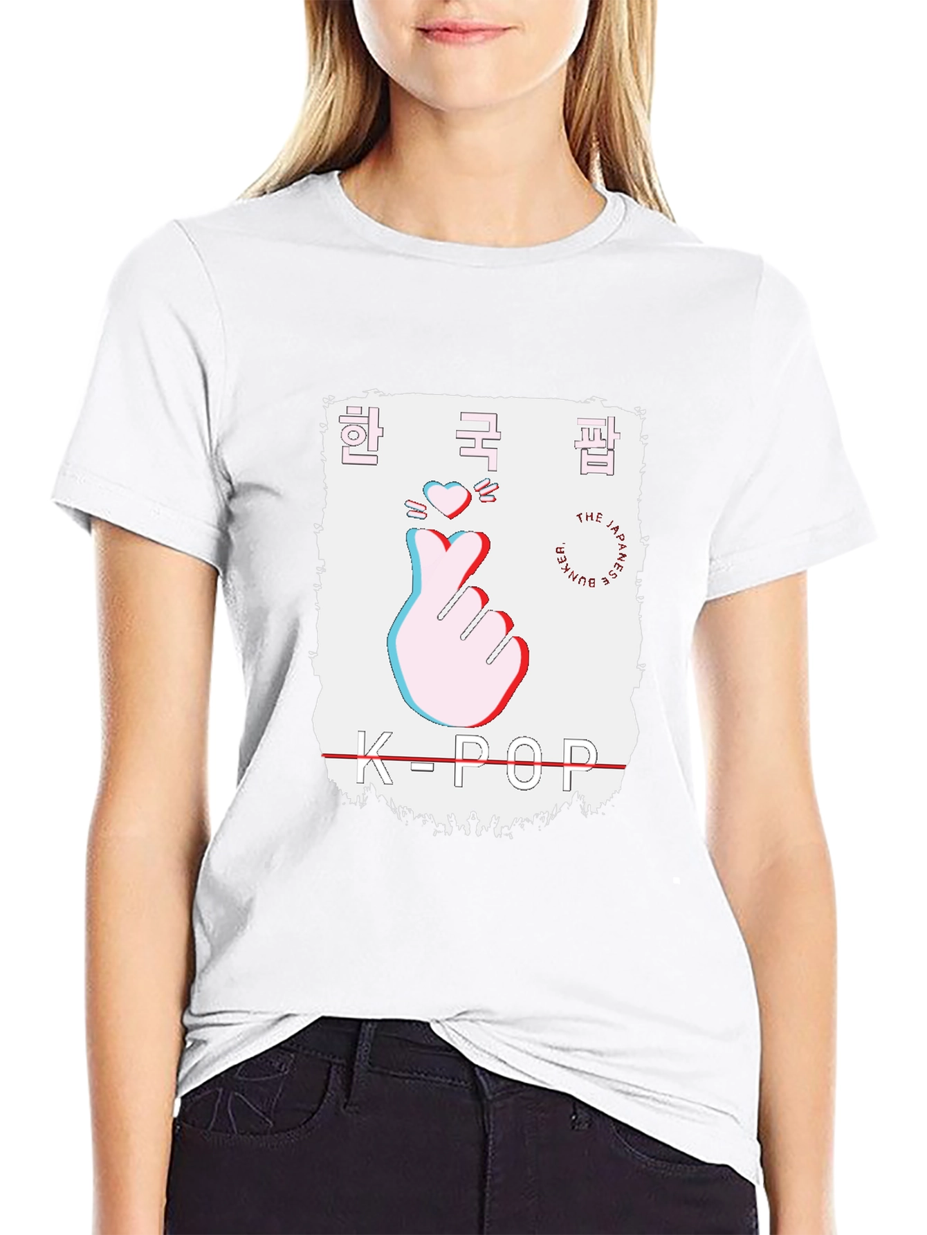 K-Pop Heart Sign T-Shirt - Korean Culture Tee
