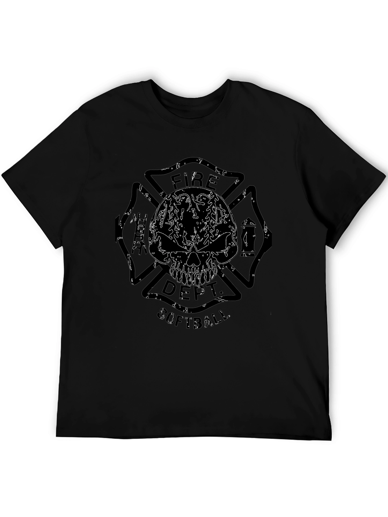 Fire Dept. Softball Graphic T-Shirt