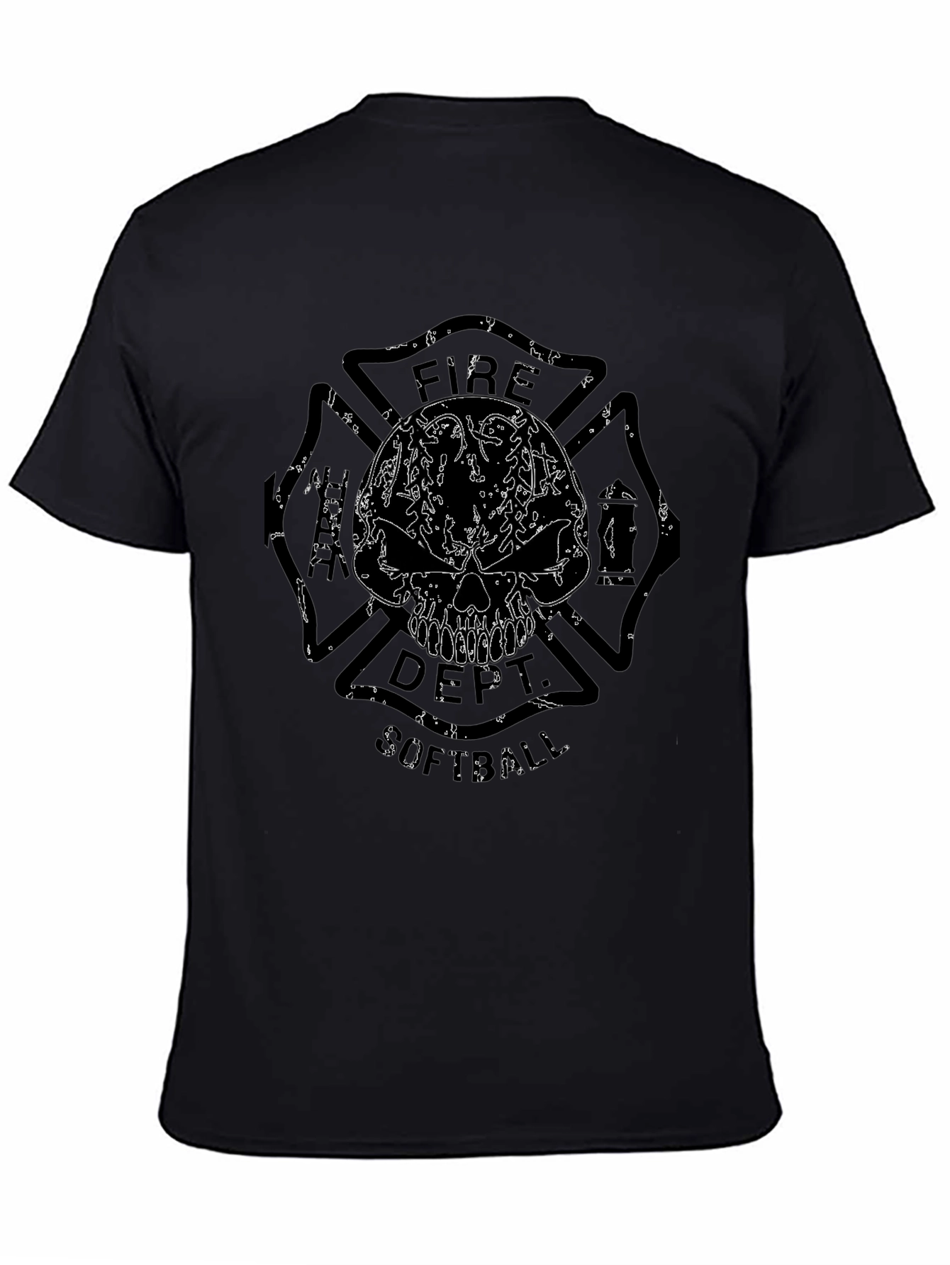 Fire Dept. Softball Graphic T-Shirt