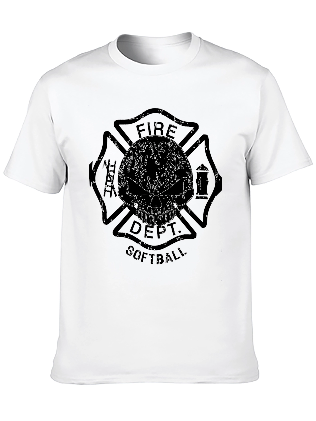 Fire Dept. Softball Graphic T-Shirt