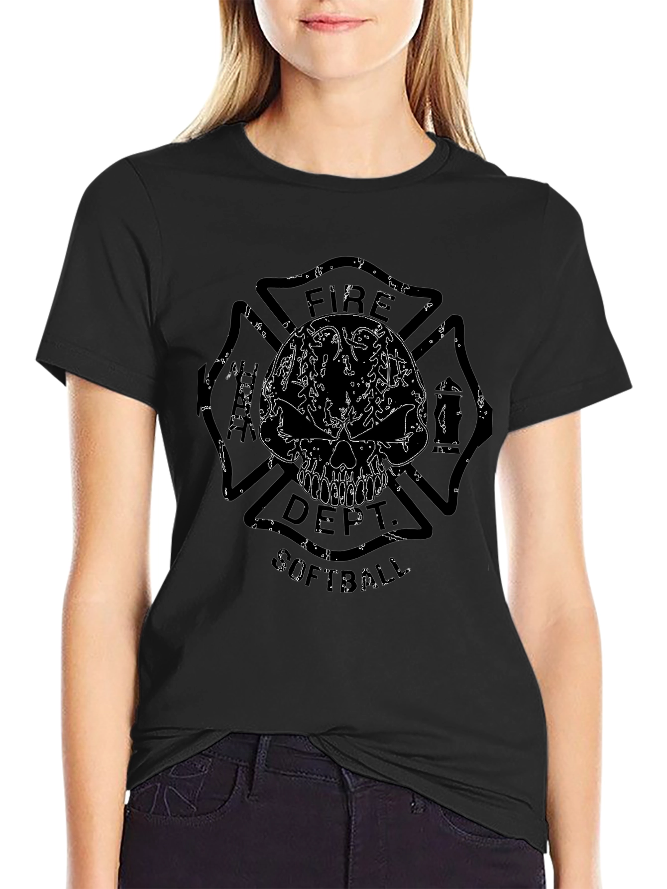 Fire Dept. Softball Graphic T-Shirt
