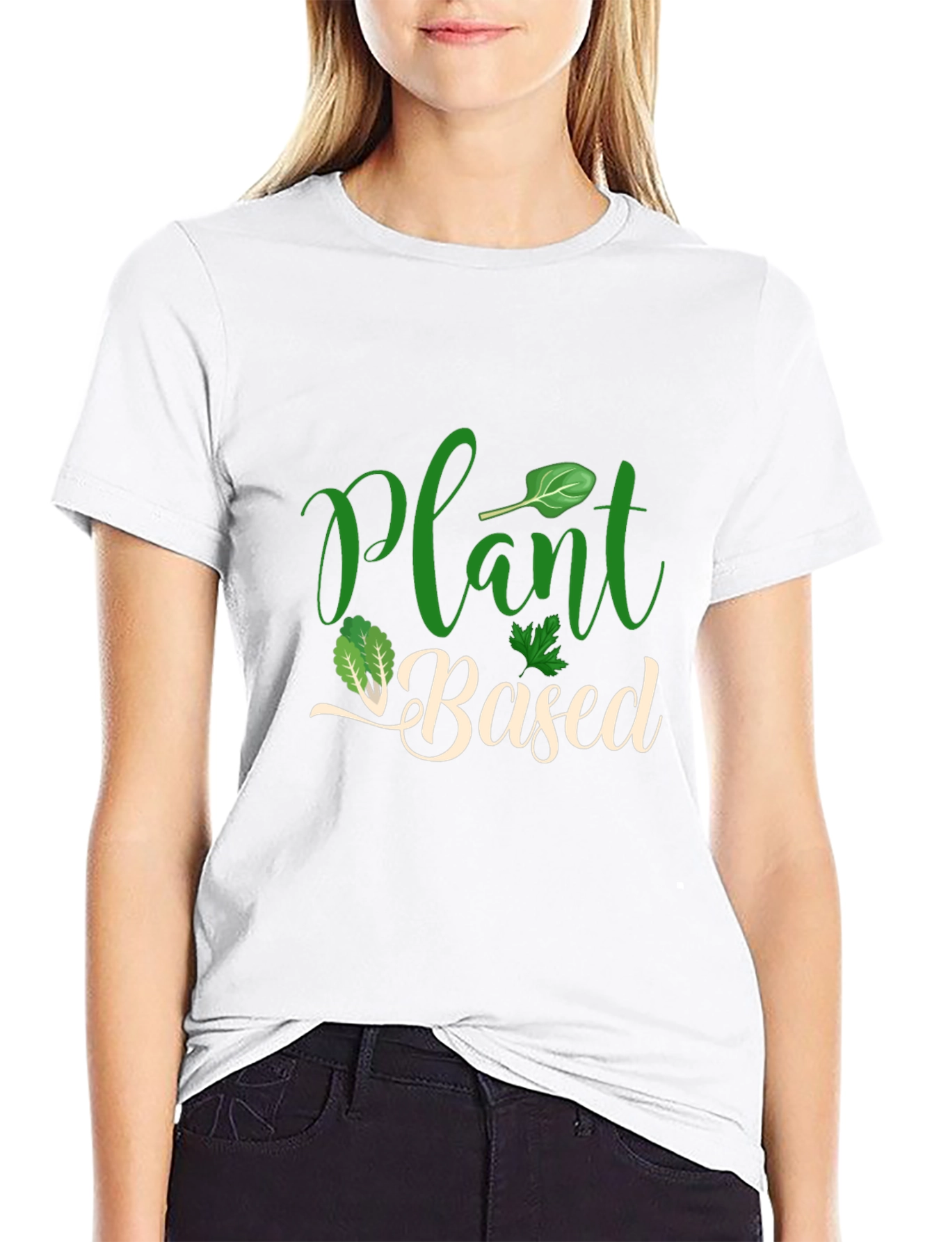 Plant Based Black T-Shirt Vegan Lifestyle Tee