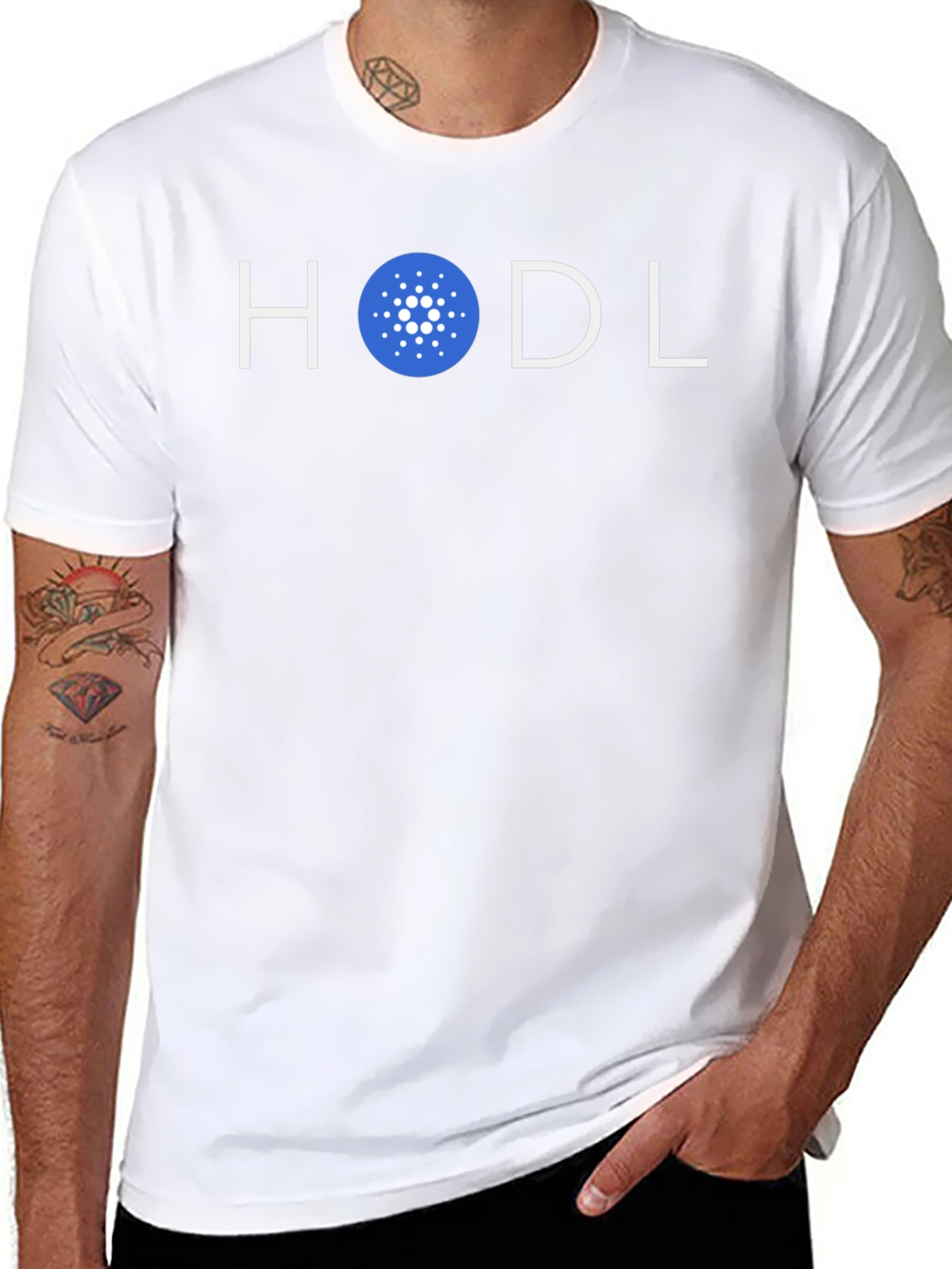 HODL Cardano Crypto T-Shirt - Black