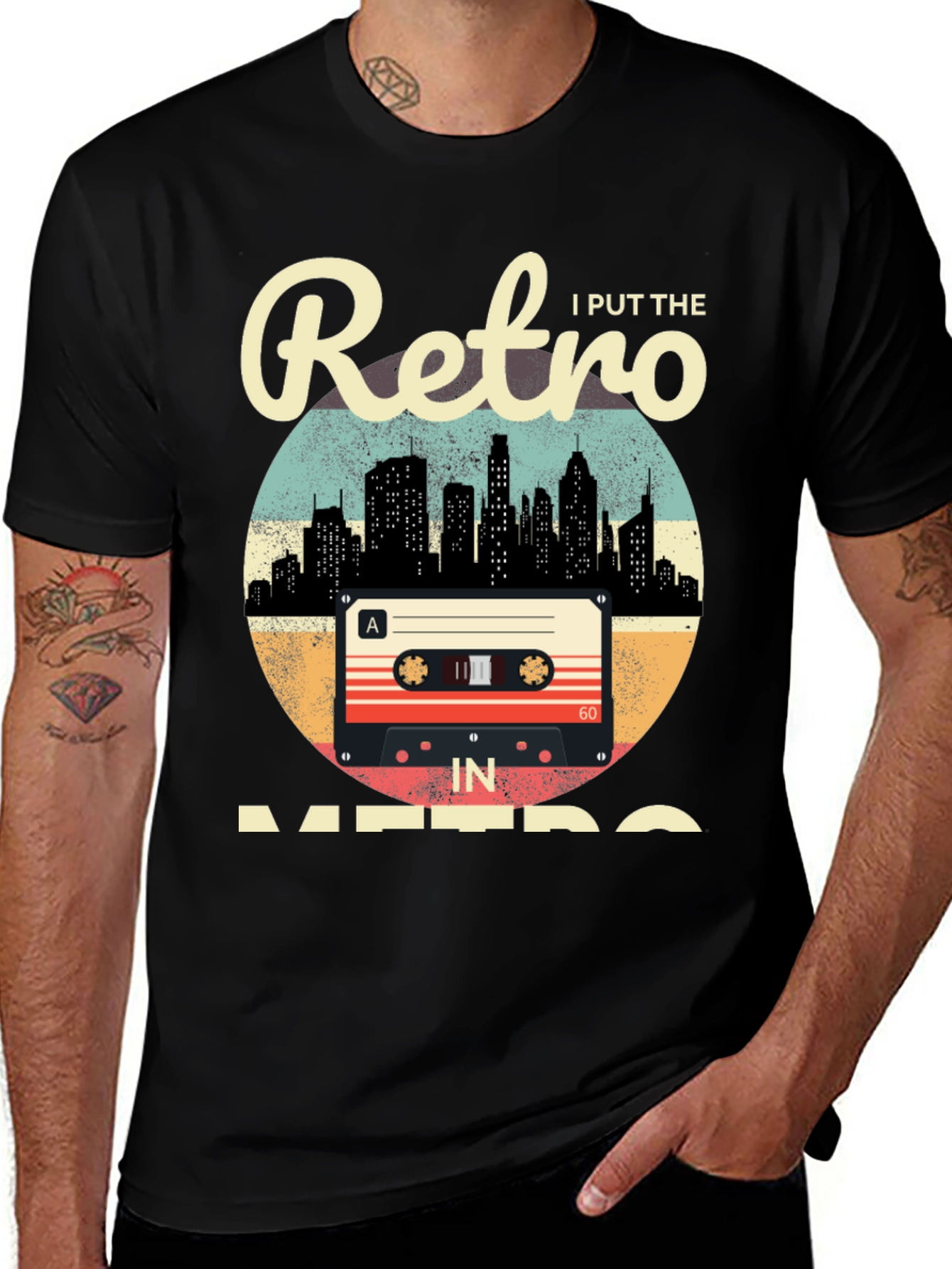 Retro Music Cassette Tape Graphic Tee