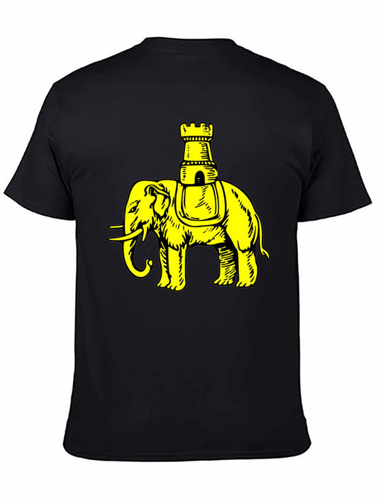 Elephant Chess Piece Black Graphic Tee