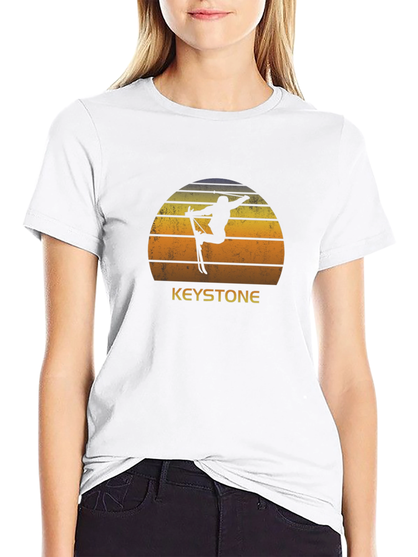 Keystone Ski Sunset Black T-Shirt