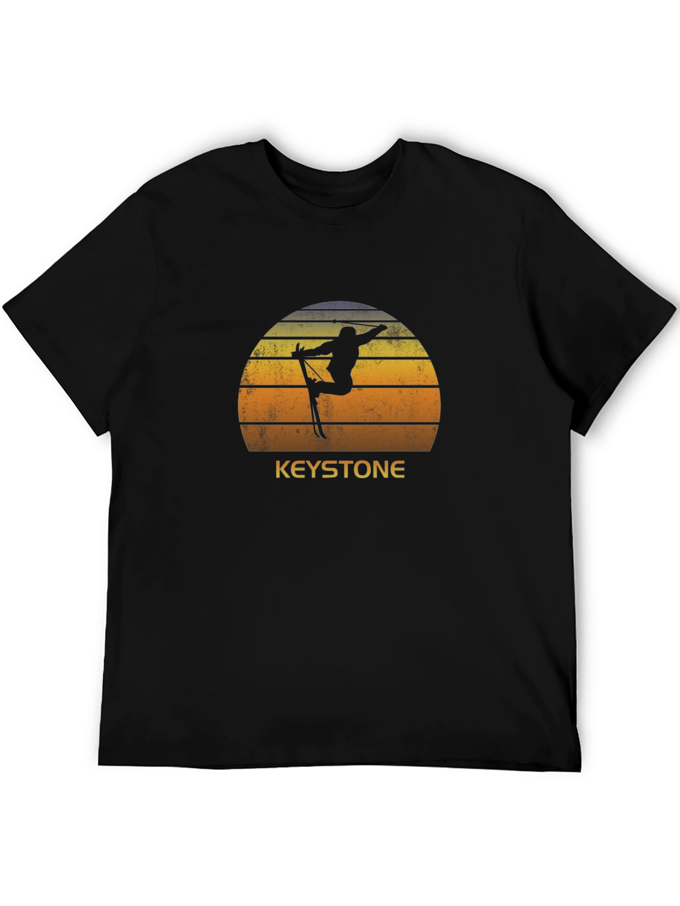 Keystone Ski Sunset Black T-Shirt