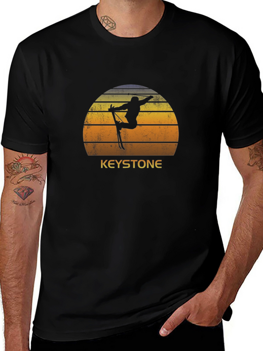 Keystone Ski Sunset Black T-Shirt