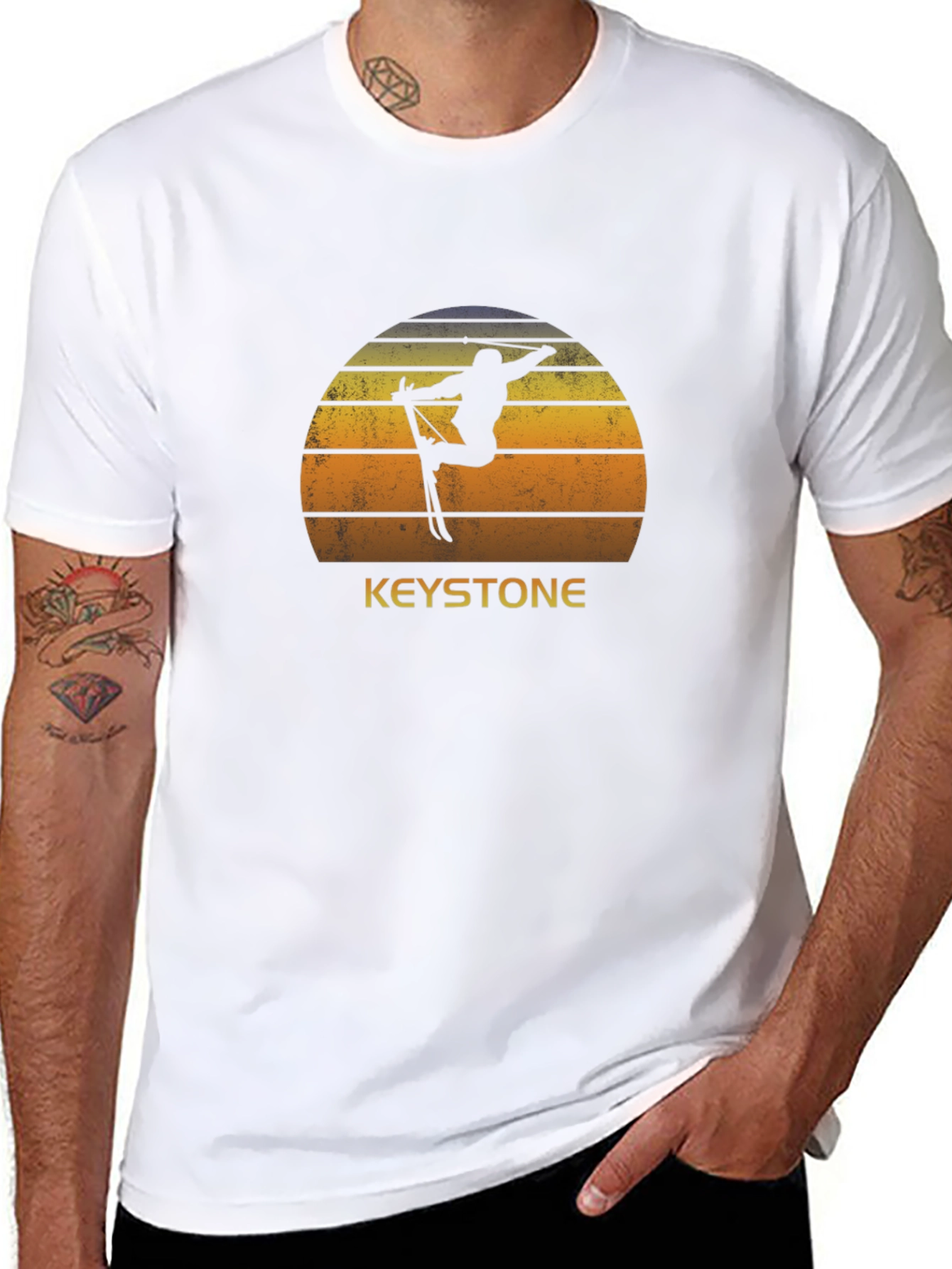 Keystone Ski Sunset Black T-Shirt