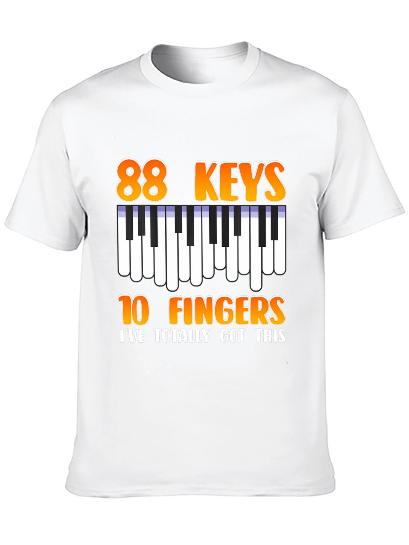 88 Keys 10 Fingers Graphic T-Shirt