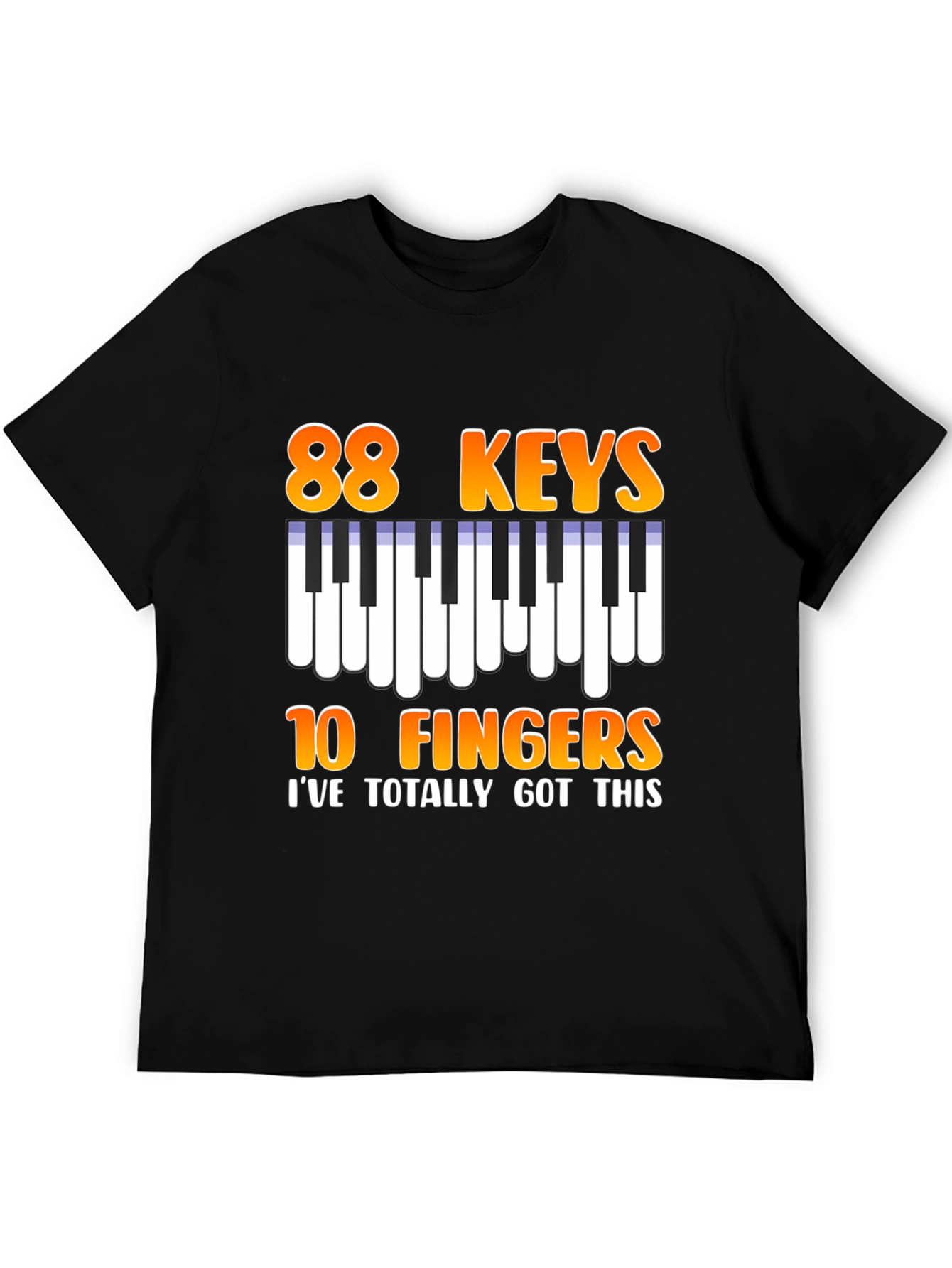 88 Keys 10 Fingers Graphic T-Shirt