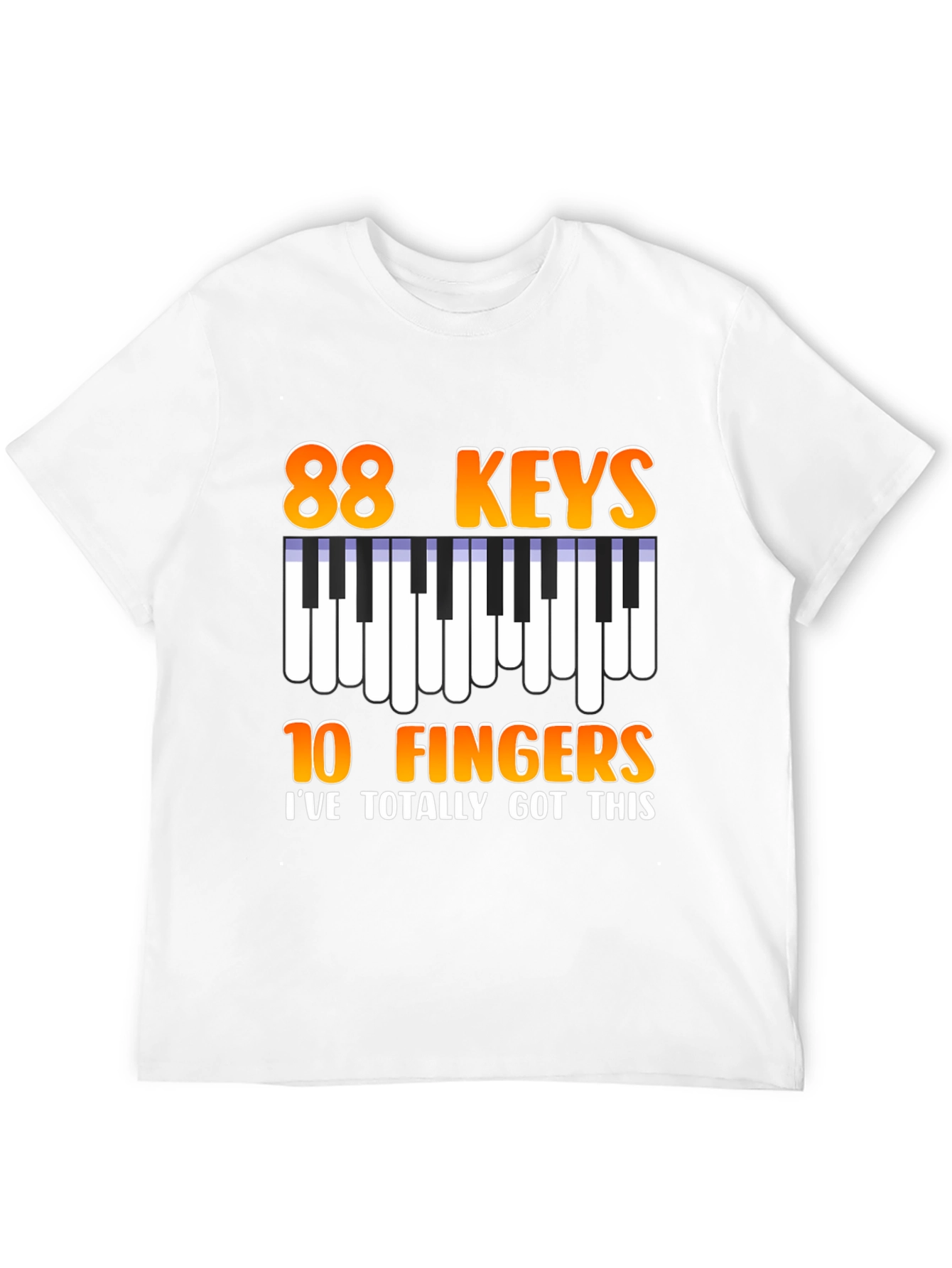 88 Keys 10 Fingers Graphic T-Shirt