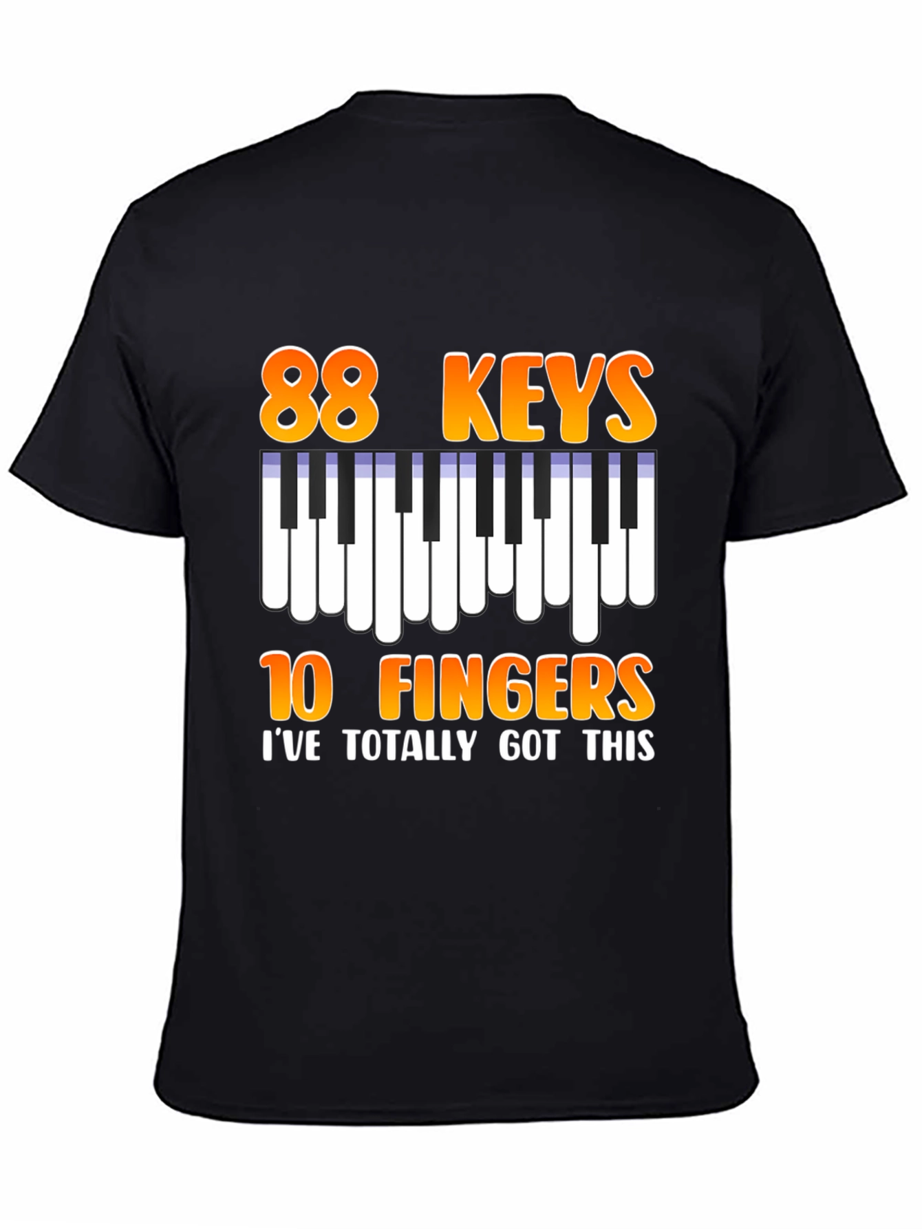 88 Keys 10 Fingers Graphic T-Shirt