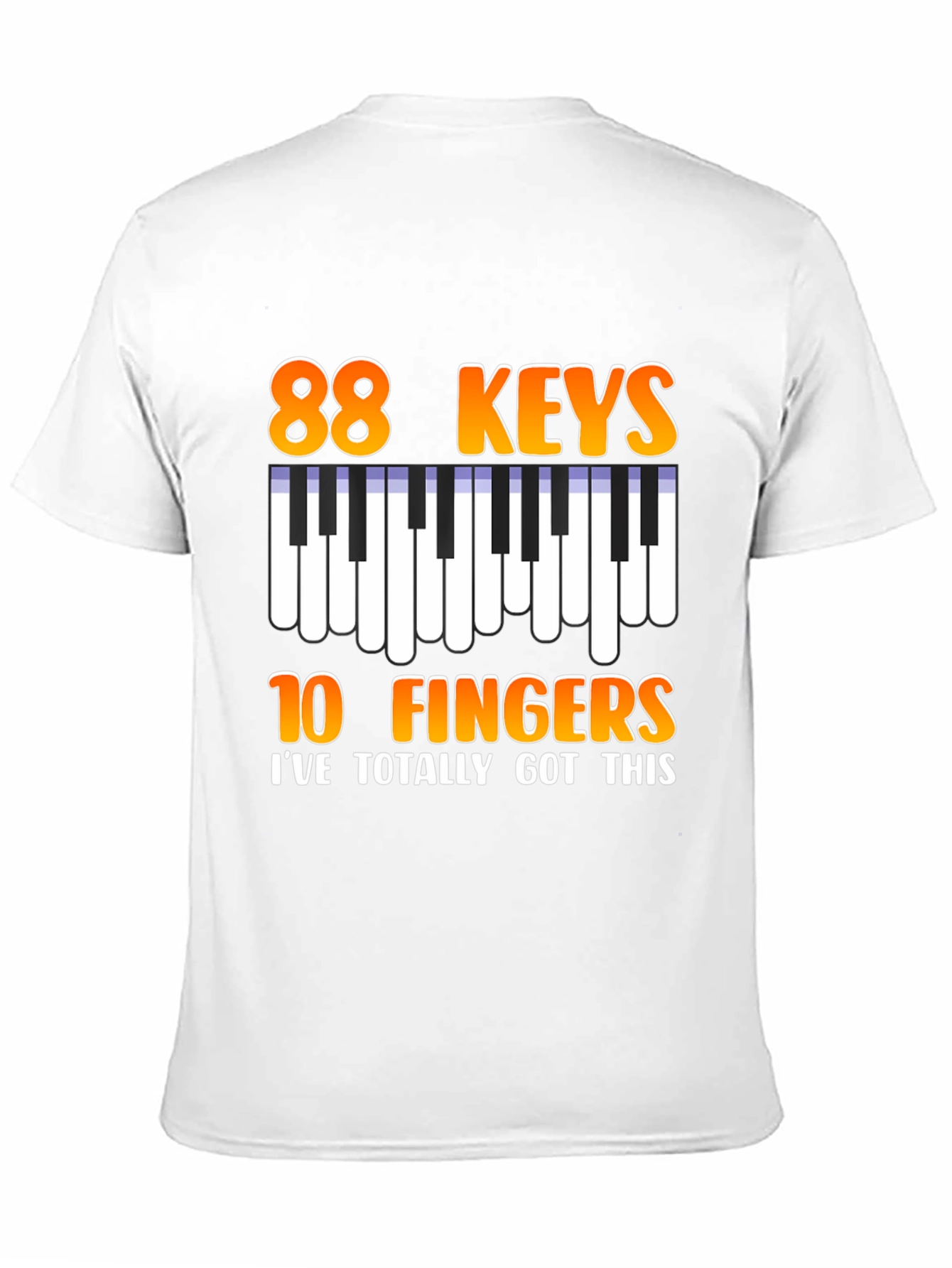 88 Keys 10 Fingers Graphic T-Shirt