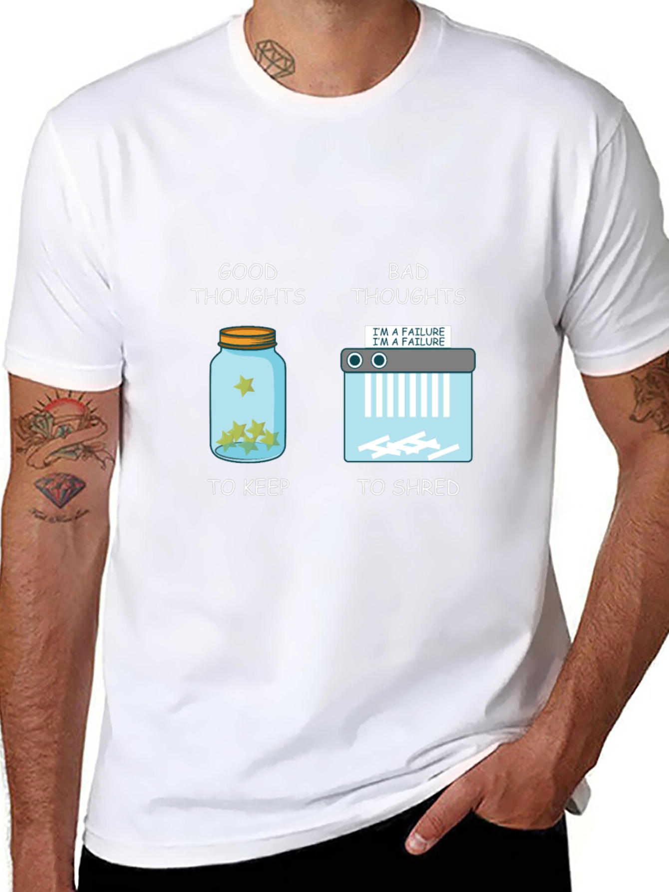 Good Thoughts Bad Thoughts Graphic T-Shirt