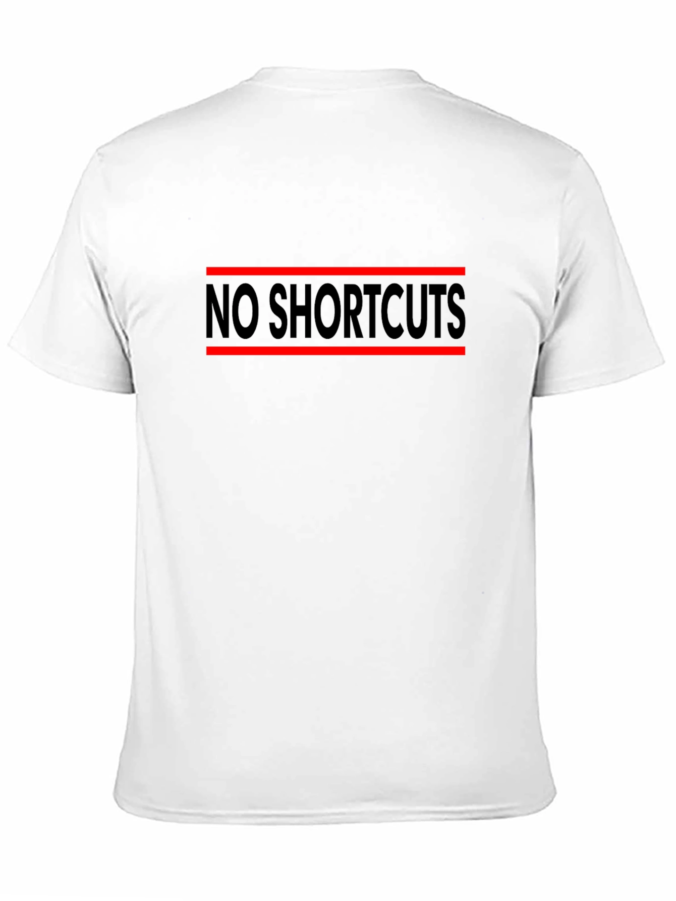 No Shortcuts Graphic Tee - Motivational Black T-Shirt