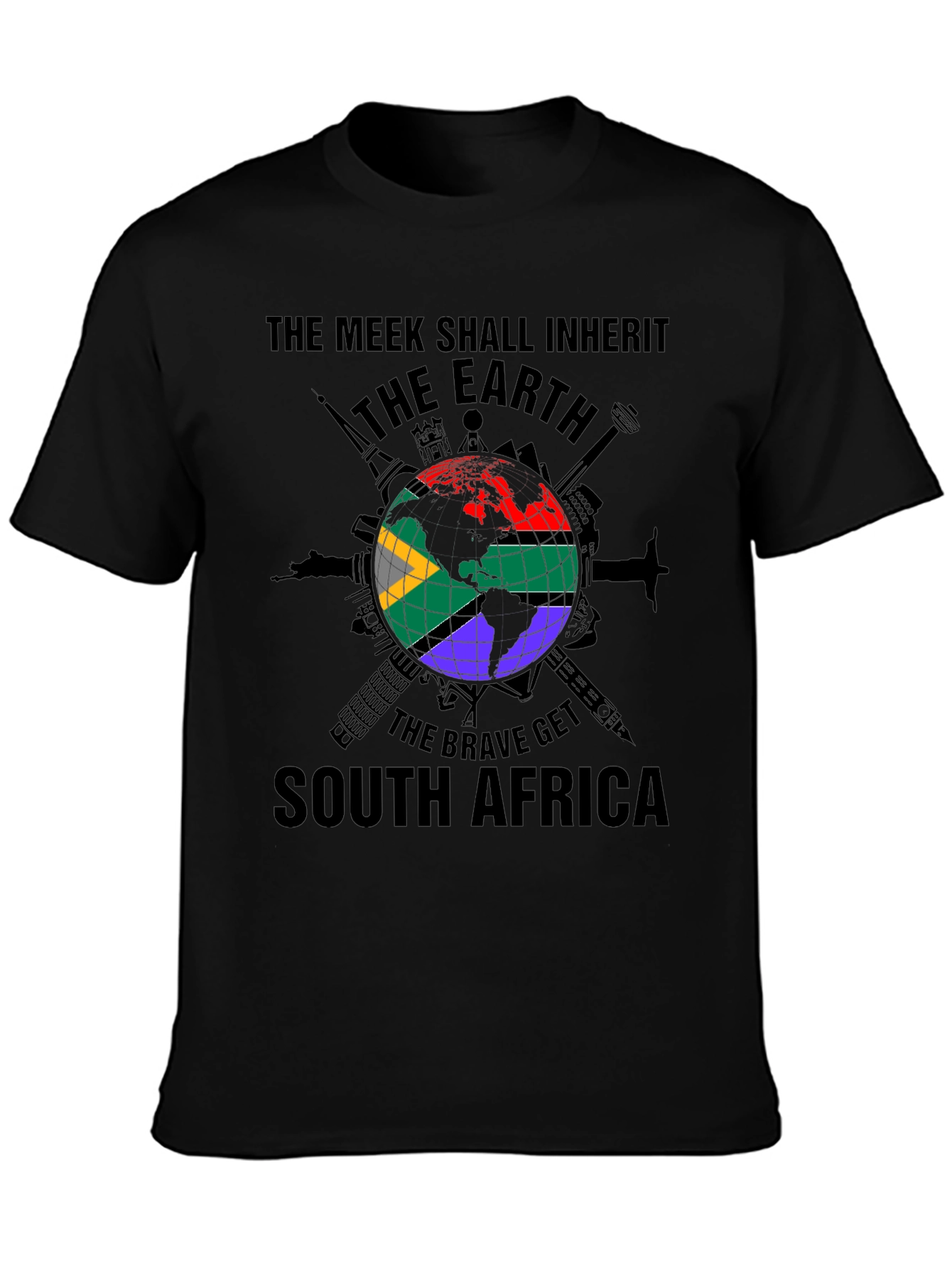Meek Earth South Africa Graphic T-Shirt