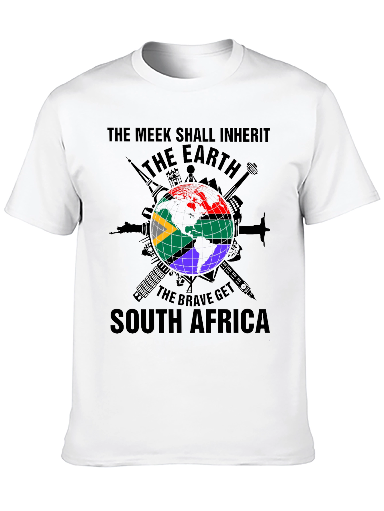 Meek Earth South Africa Graphic T-Shirt