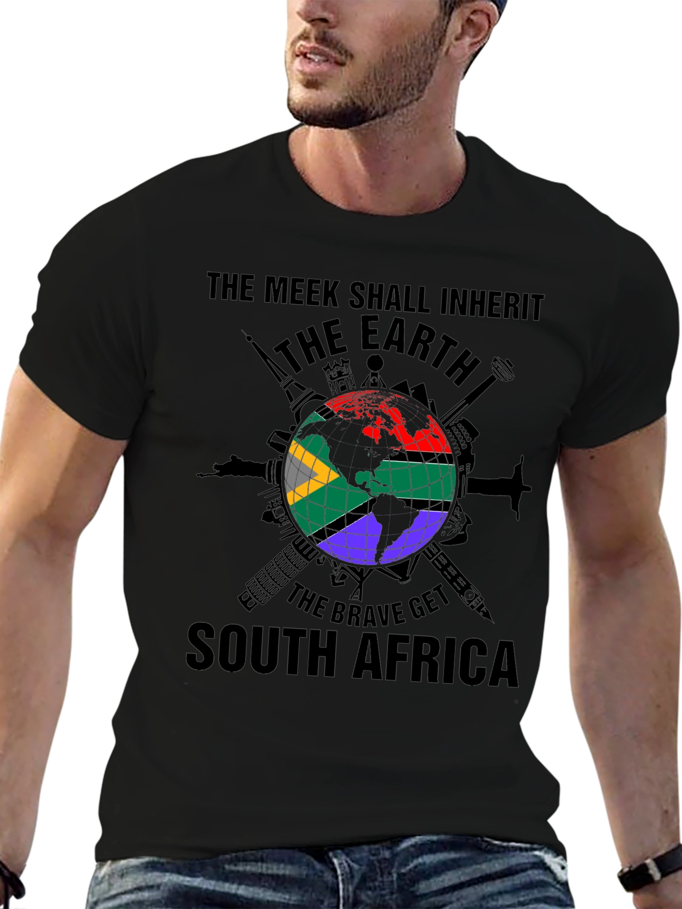 Meek Earth South Africa Graphic T-Shirt