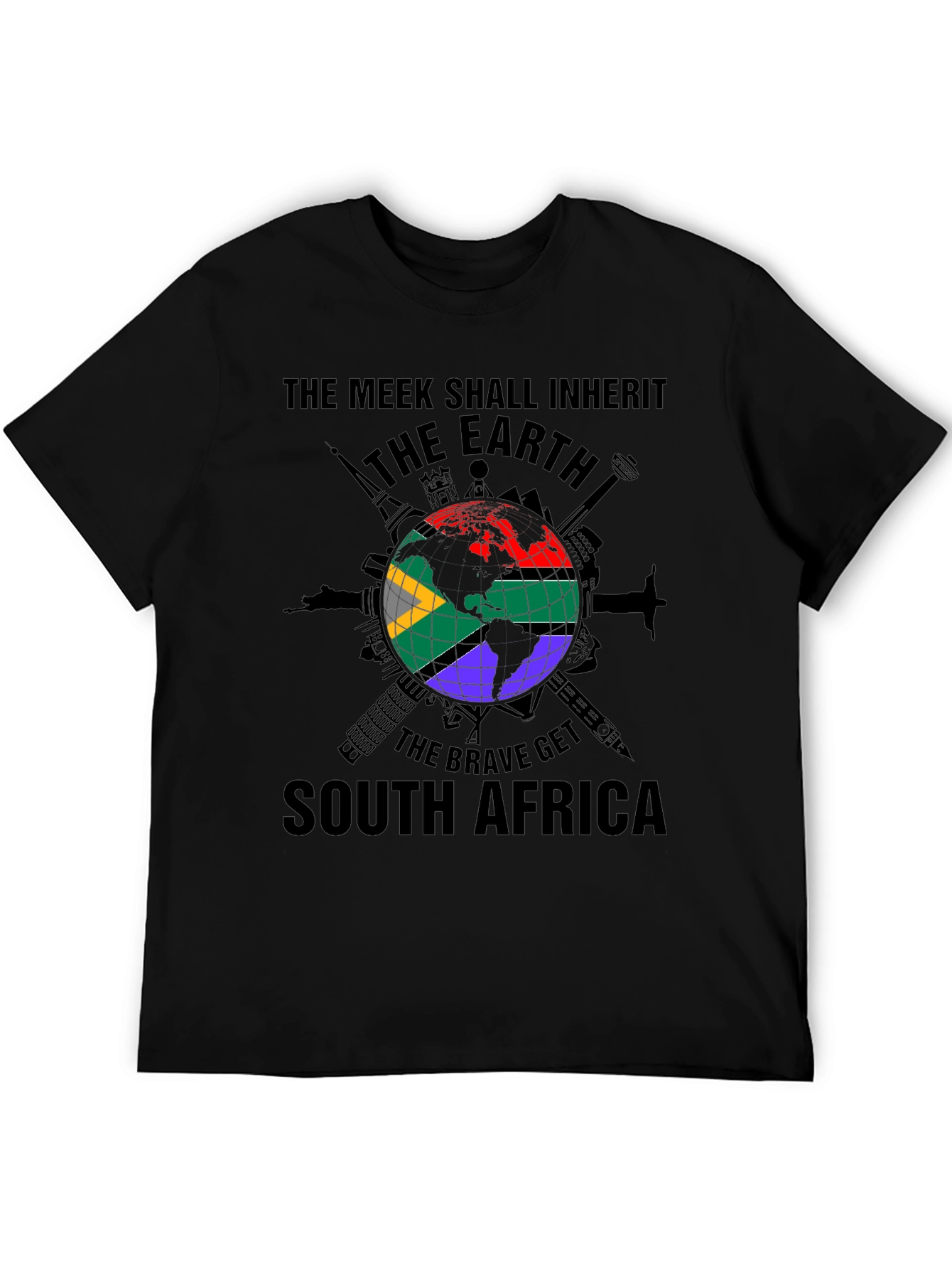 Meek Earth South Africa Graphic T-Shirt