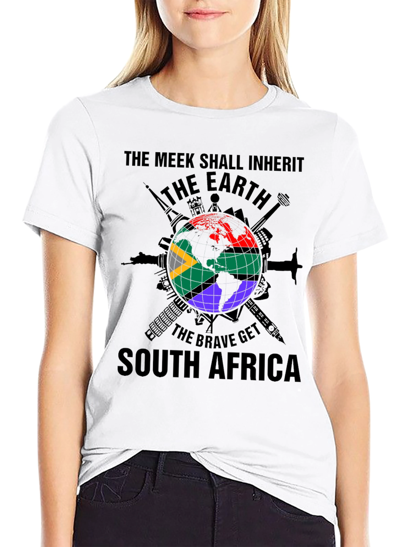 Meek Earth South Africa Graphic T-Shirt