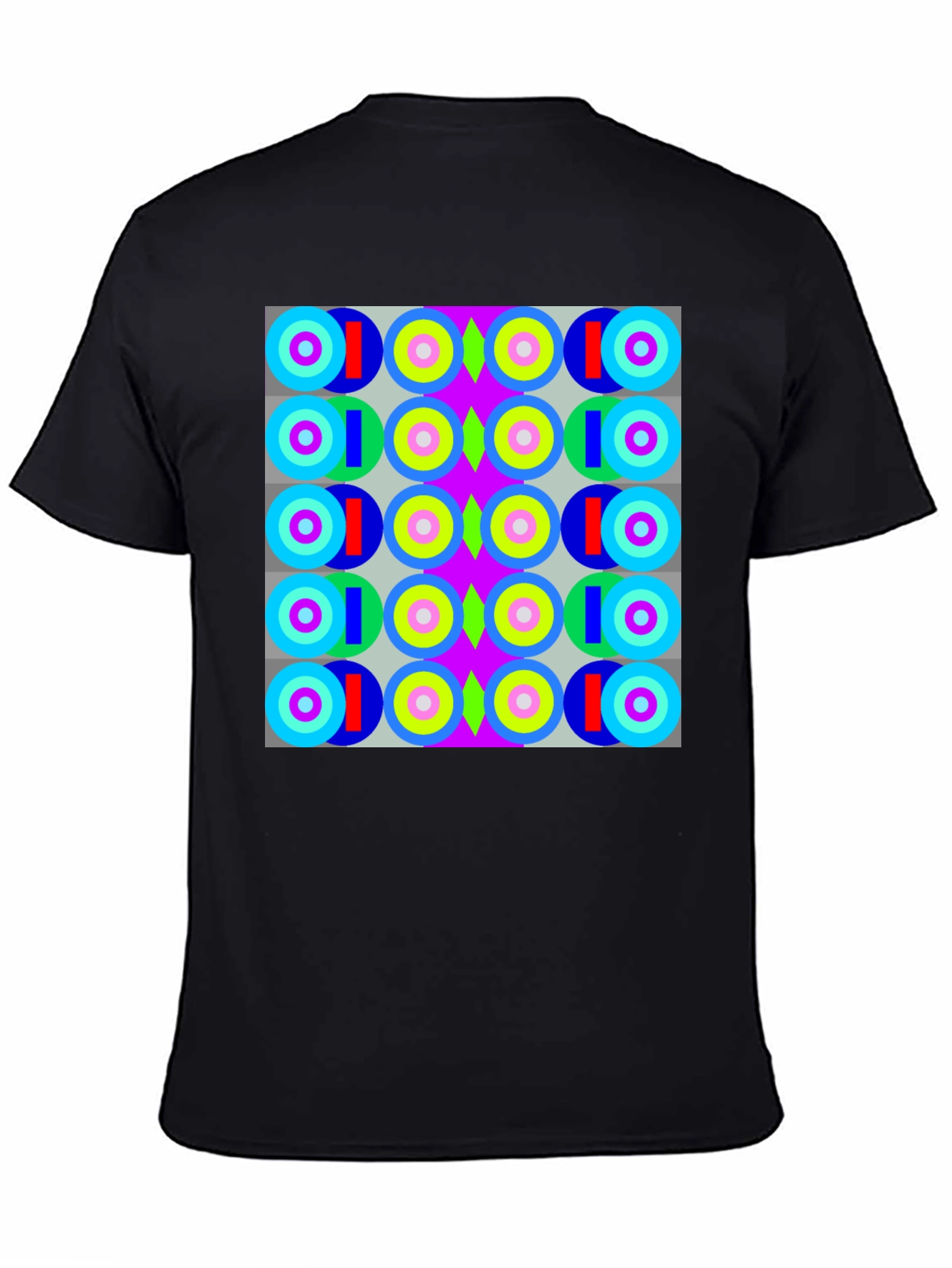 Retro Geometric Pattern T-Shirt