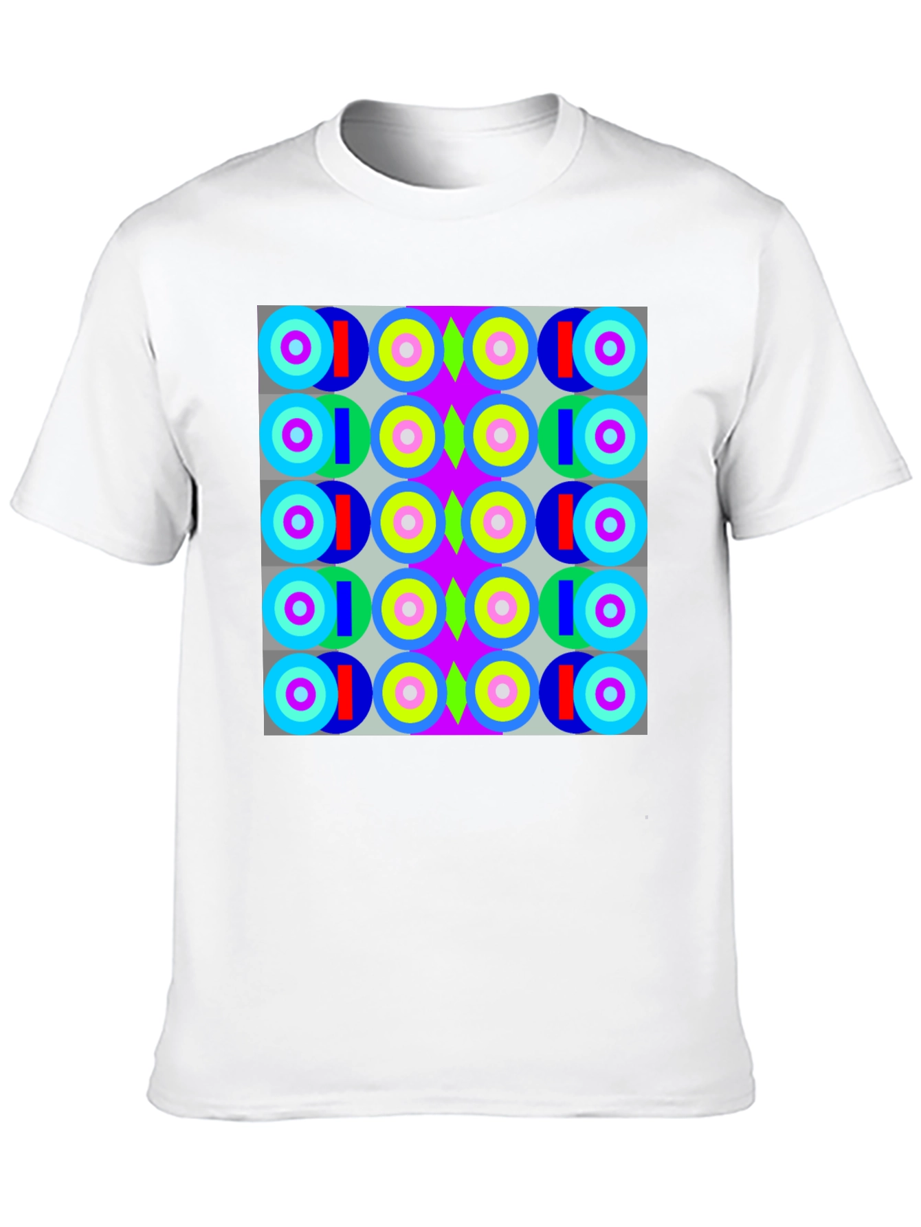 Retro Geometric Pattern T-Shirt