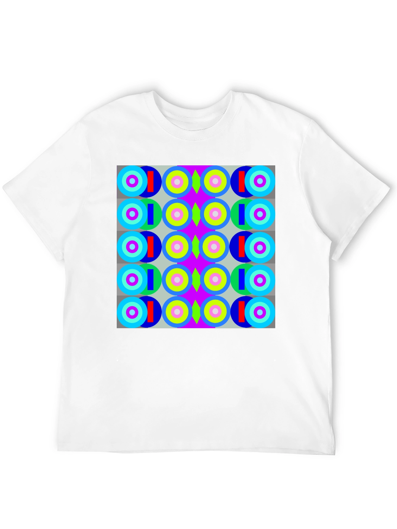 Retro Geometric Pattern T-Shirt