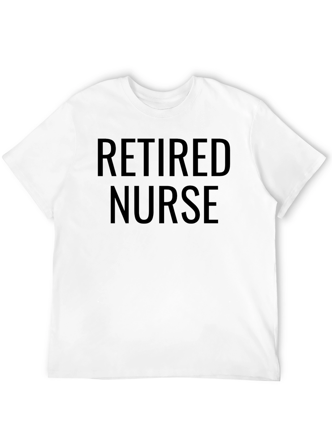 Retired Nurse T-Shirt - Black Graphic Tee