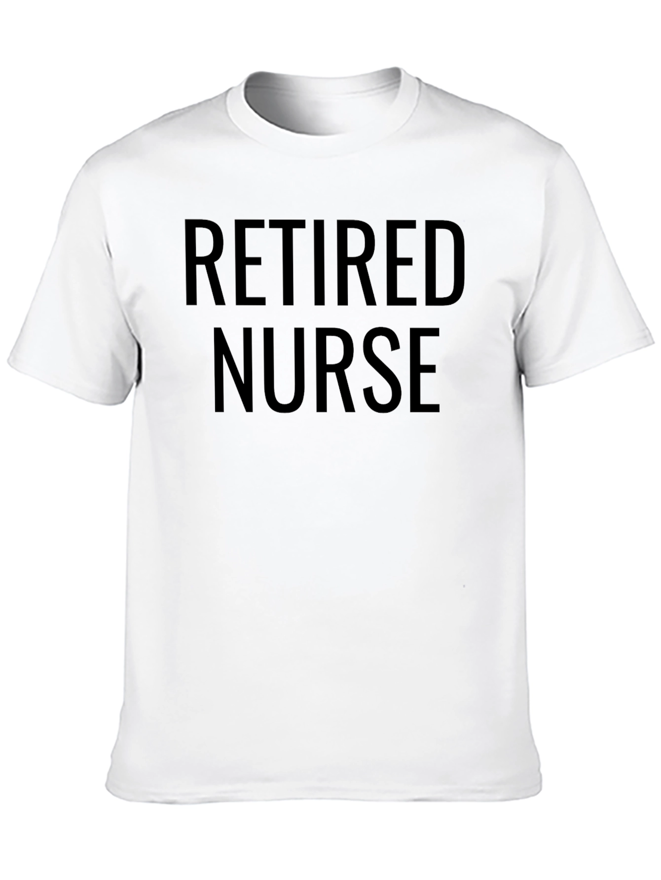 Retired Nurse T-Shirt - Black Graphic Tee