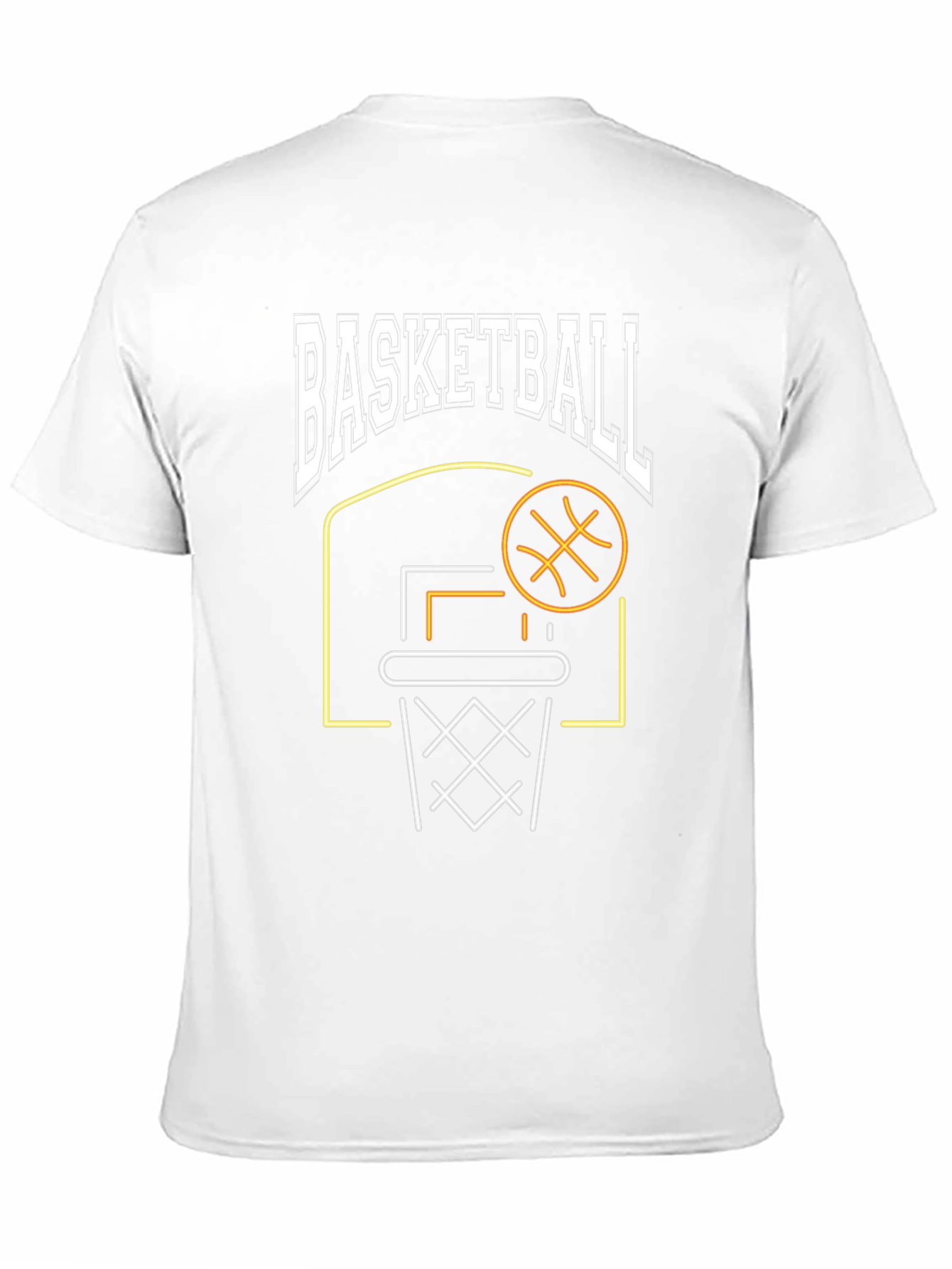 Basketball Graphic T-Shirt - Black Sporty Design