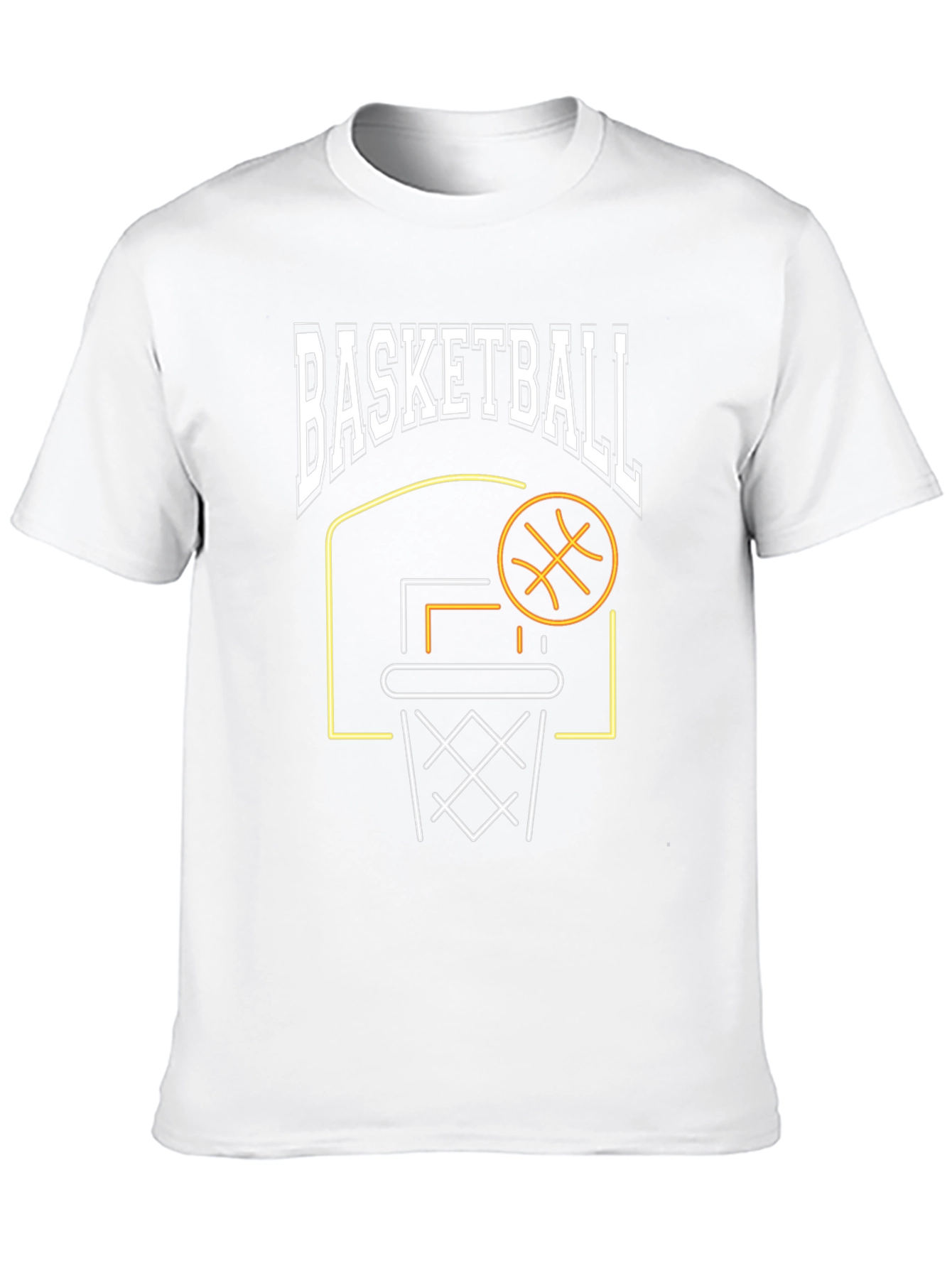 Basketball Graphic T-Shirt - Black Sporty Design