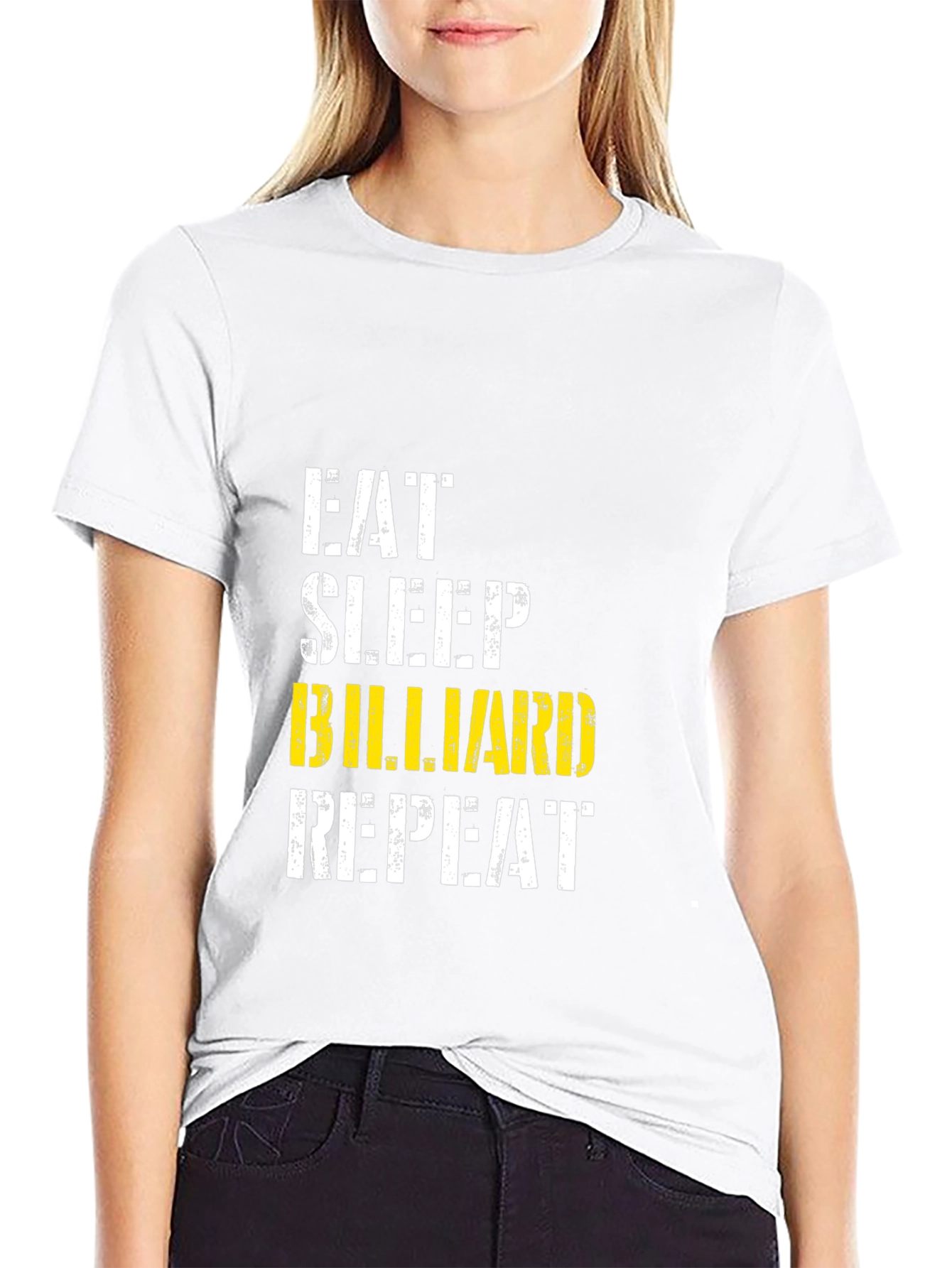 Eat Sleep Billiard Repeat Graphic T-Shirt