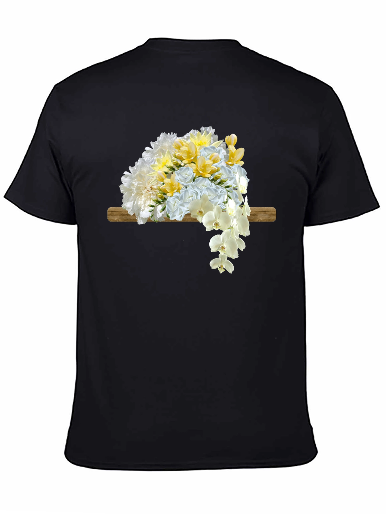 Floral Bouquet Graphic Print Mens T-Shirt