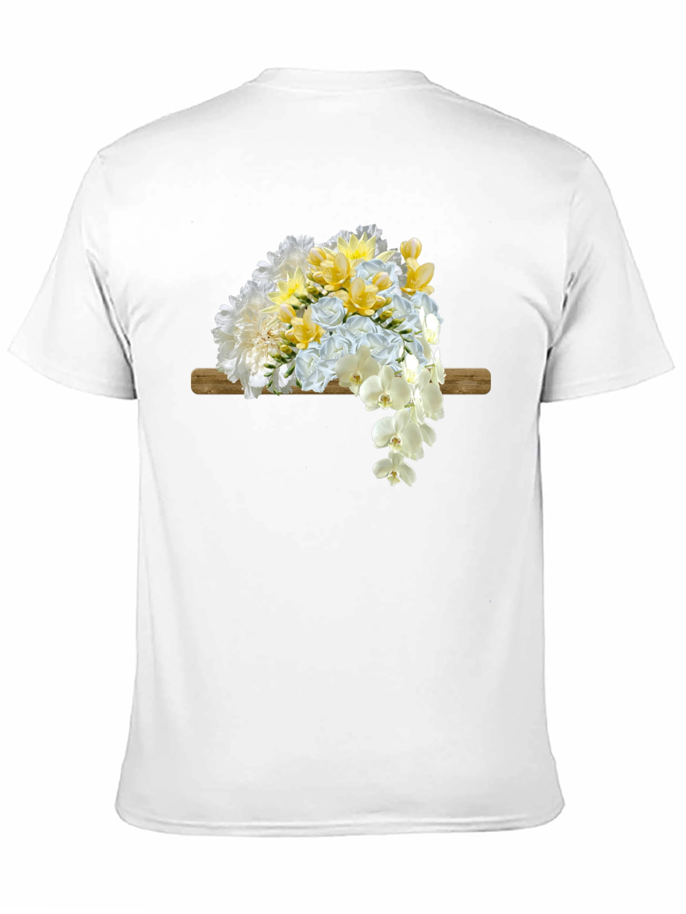 Floral Bouquet Graphic Print Mens T-Shirt