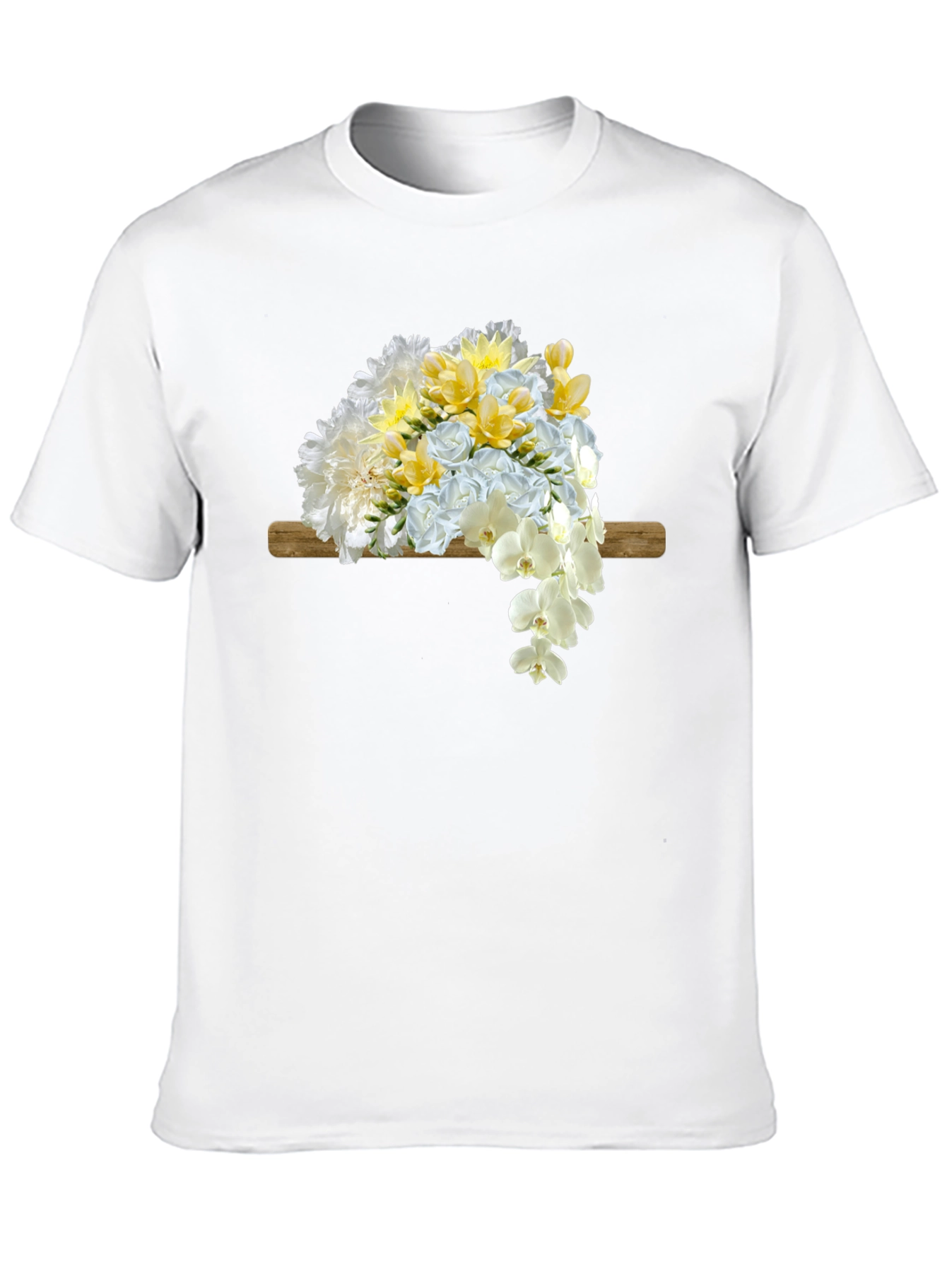 Floral Bouquet Graphic Print Mens T-Shirt