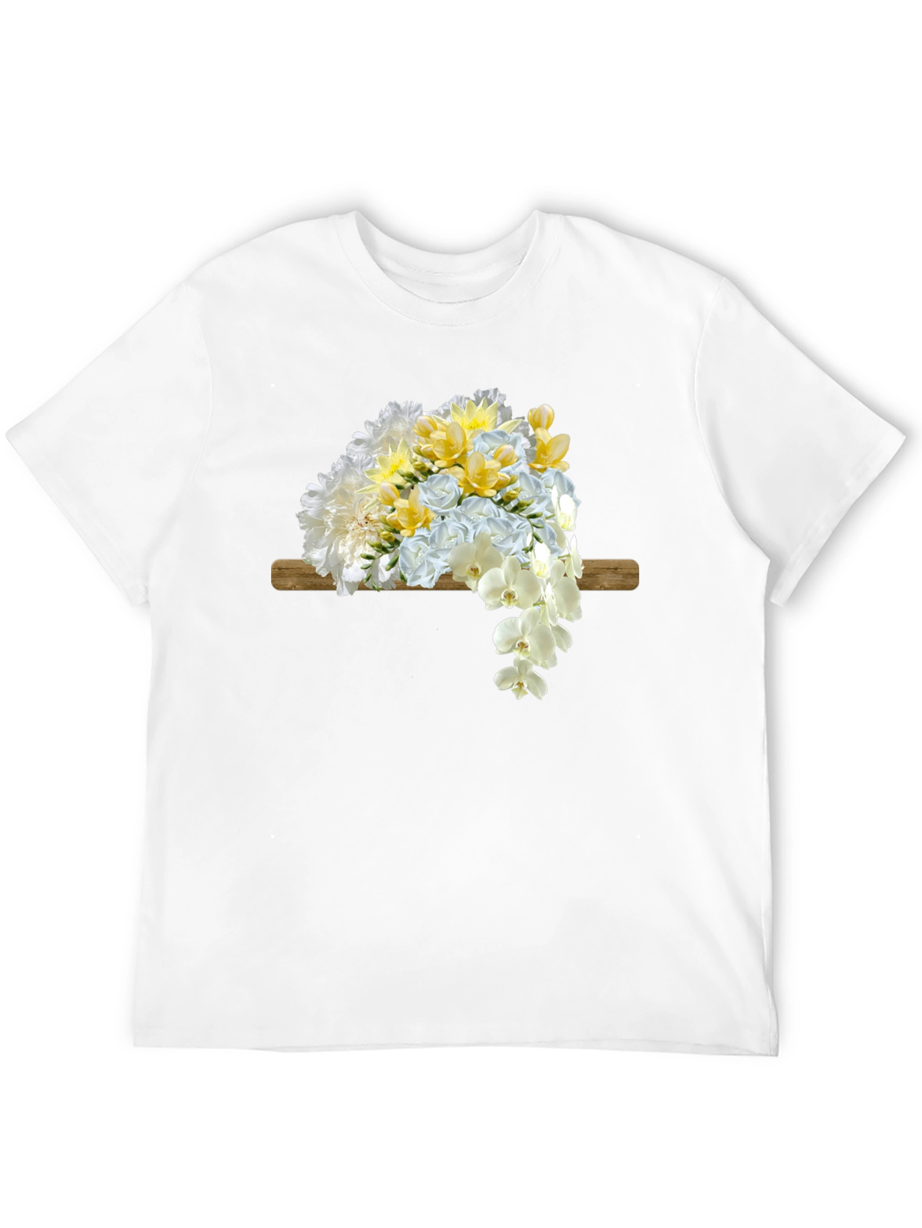 Floral Bouquet Graphic Print Mens T-Shirt
