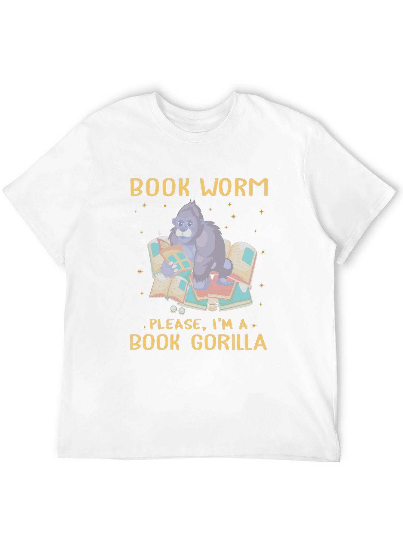 Book Worm Gorilla T-Shirt