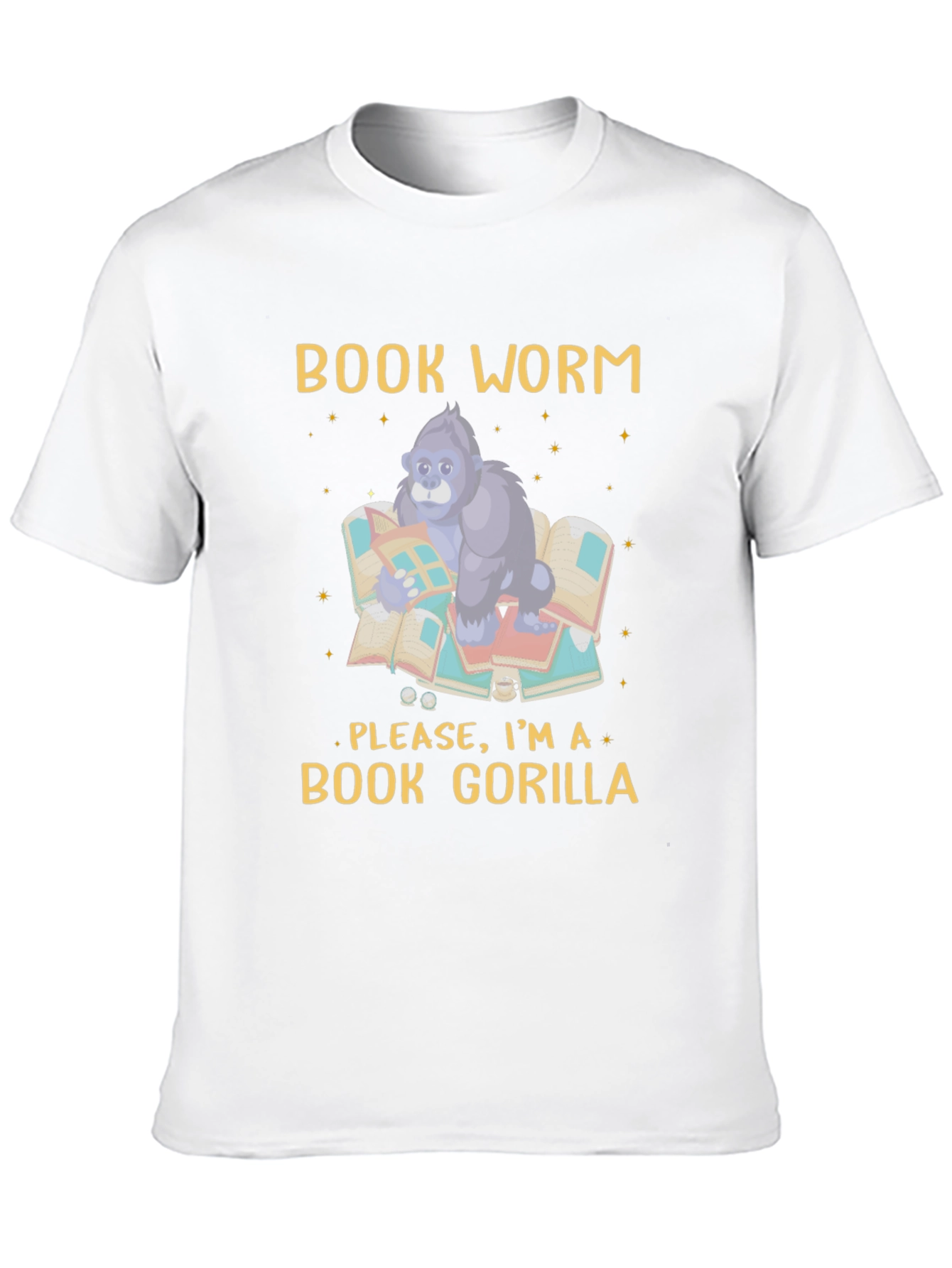 Book Worm Gorilla T-Shirt