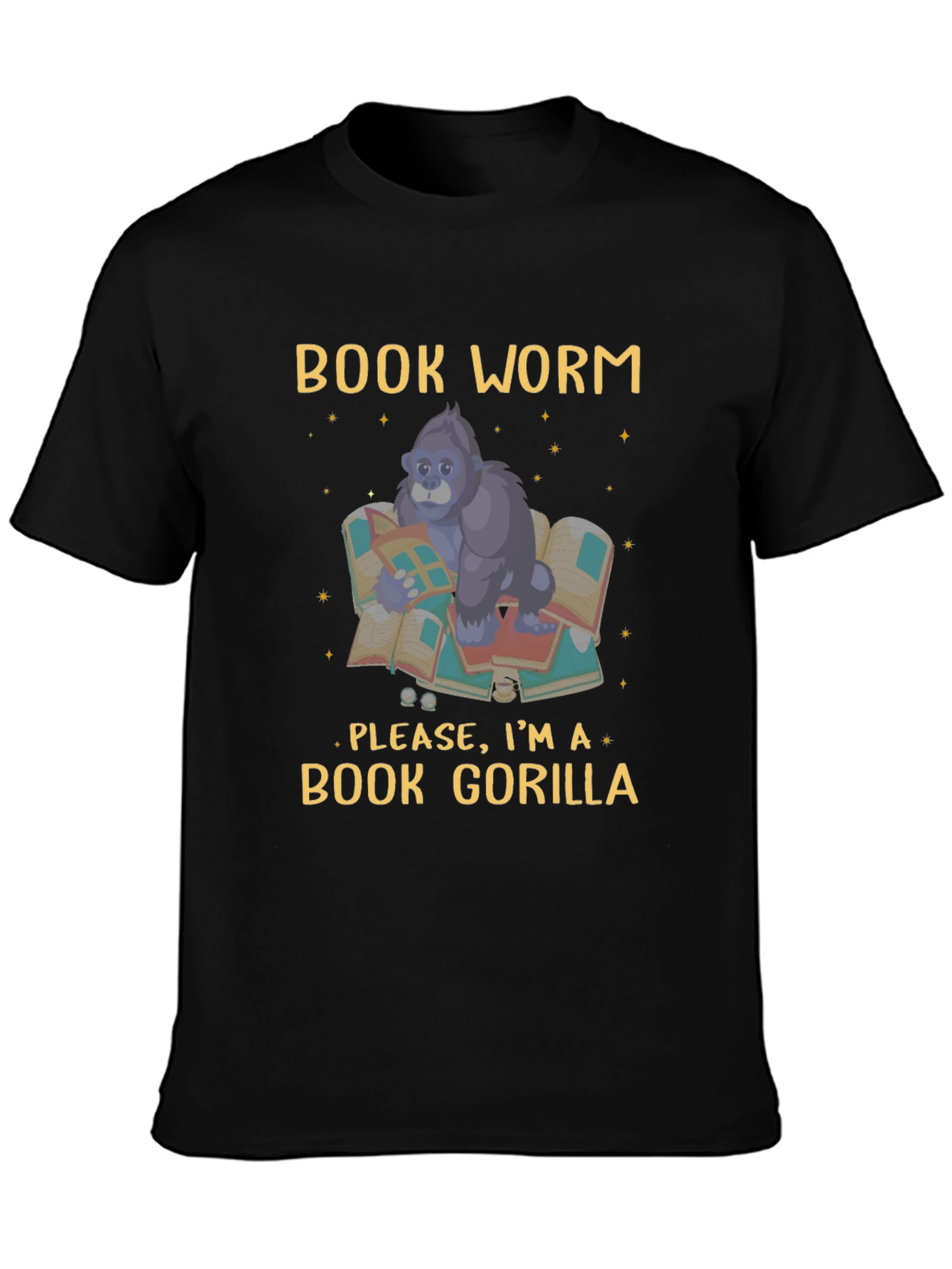 Book Worm Gorilla T-Shirt