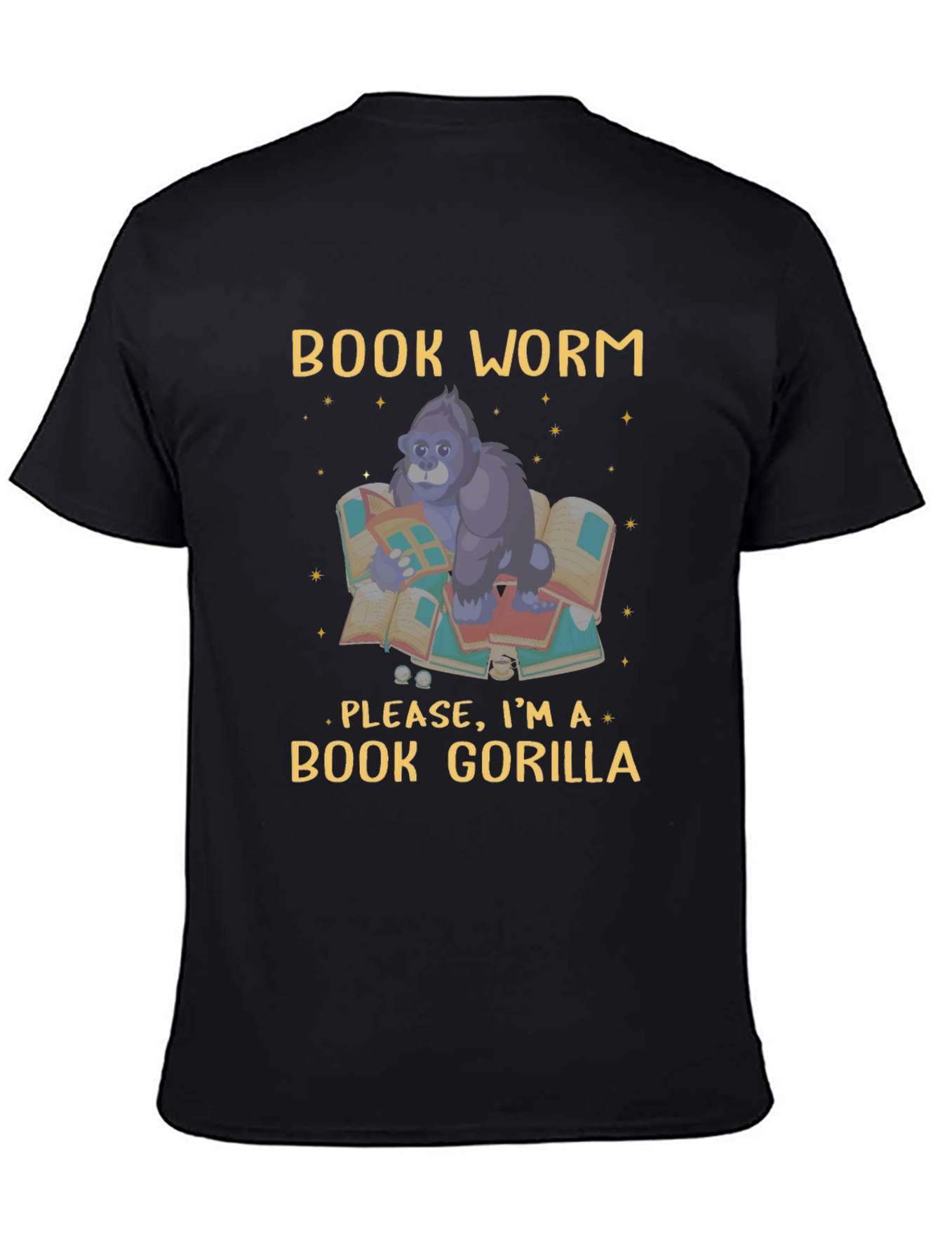 Book Worm Gorilla T-Shirt