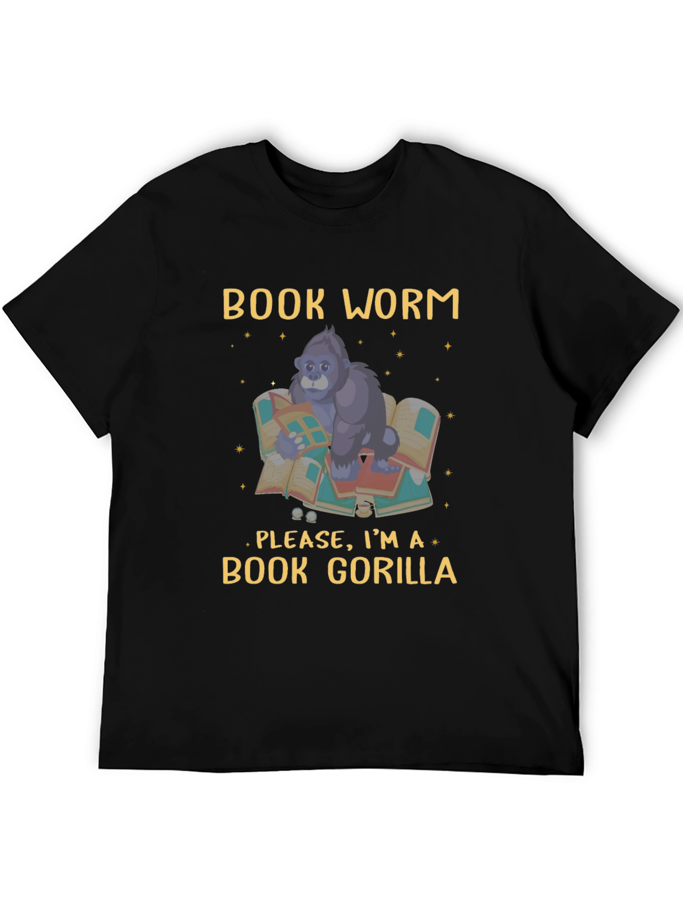 Book Worm Gorilla T-Shirt