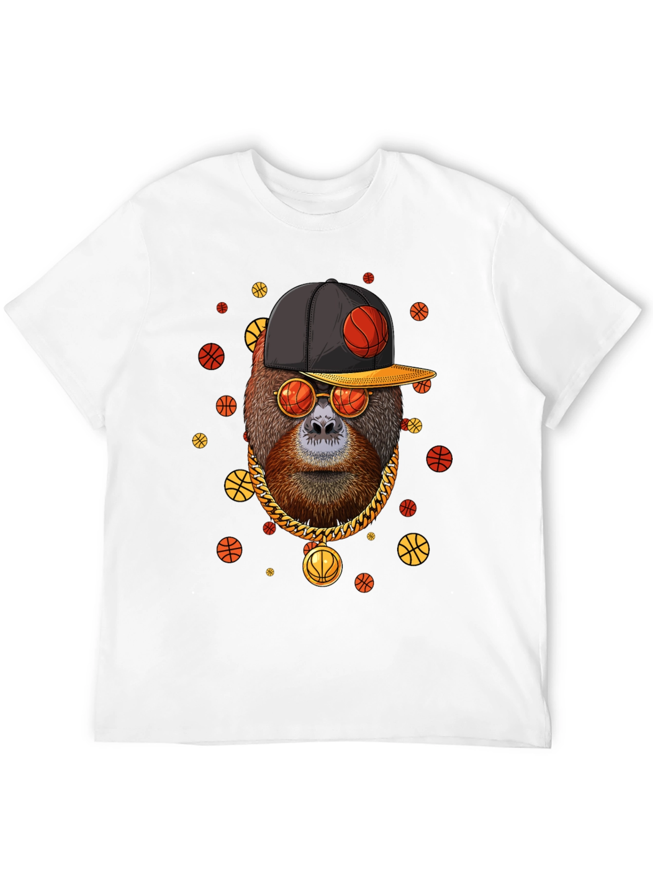 Cool Orangutan Basketball T-Shirt