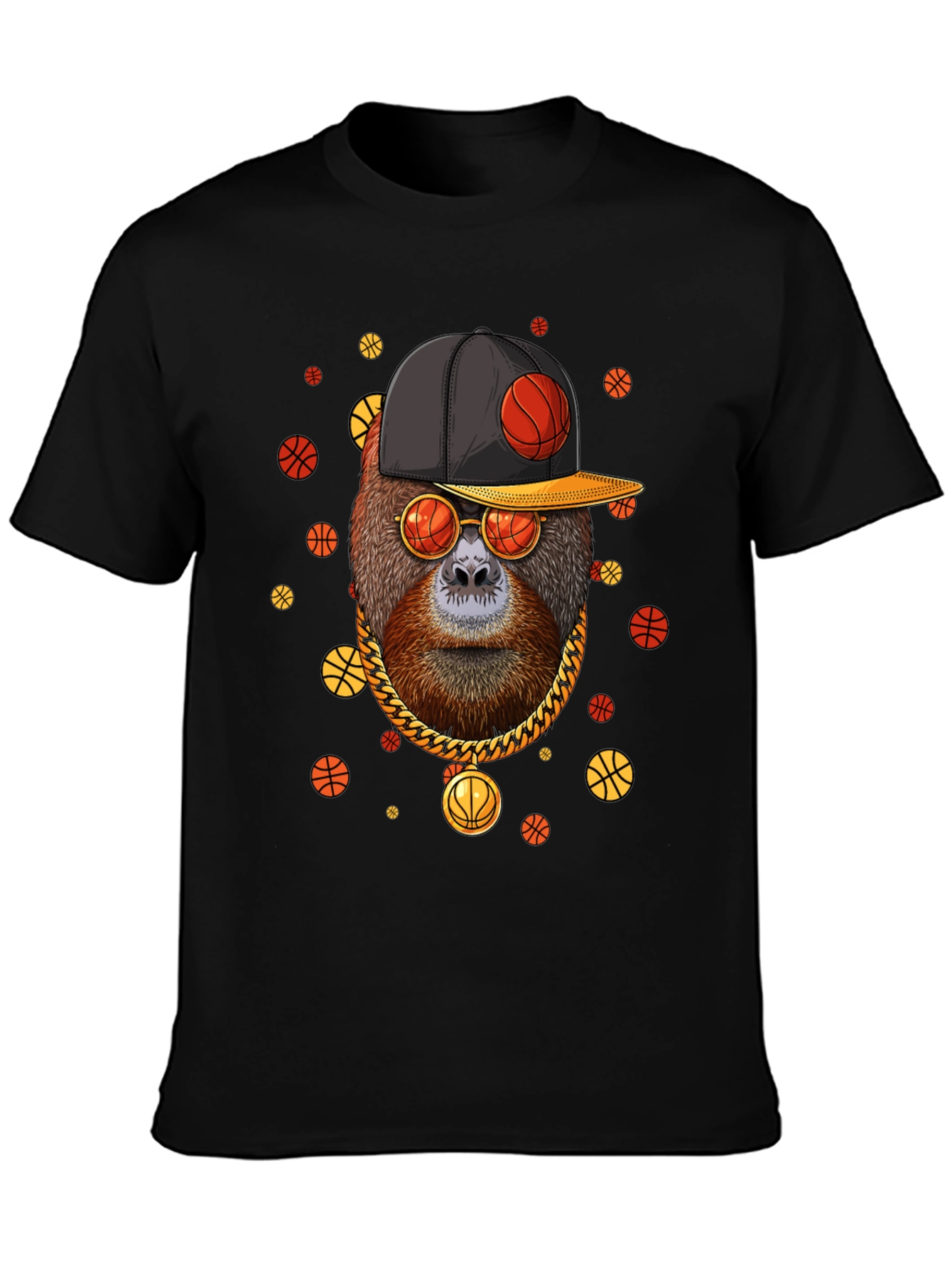 Cool Orangutan Basketball T-Shirt