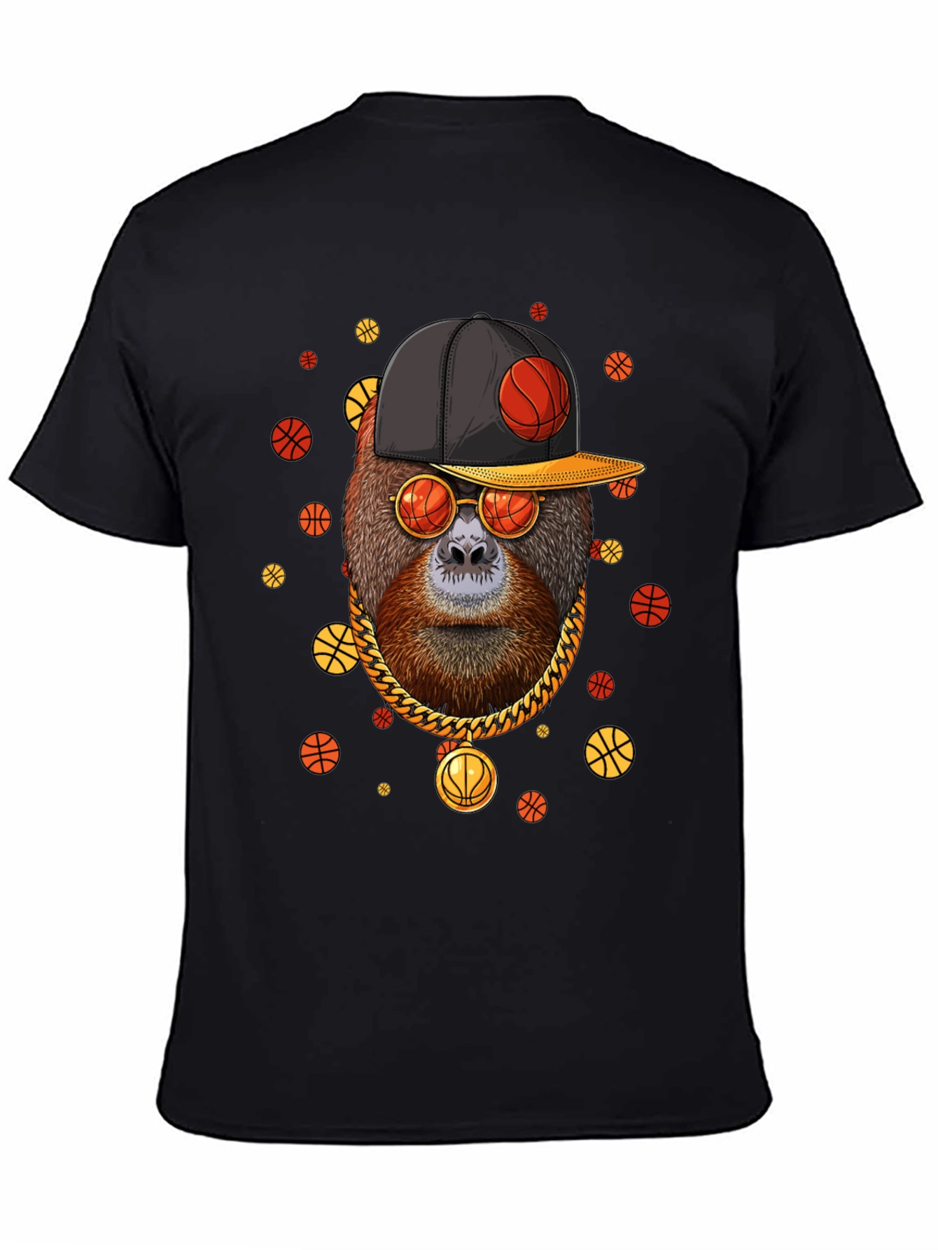 Cool Orangutan Basketball T-Shirt